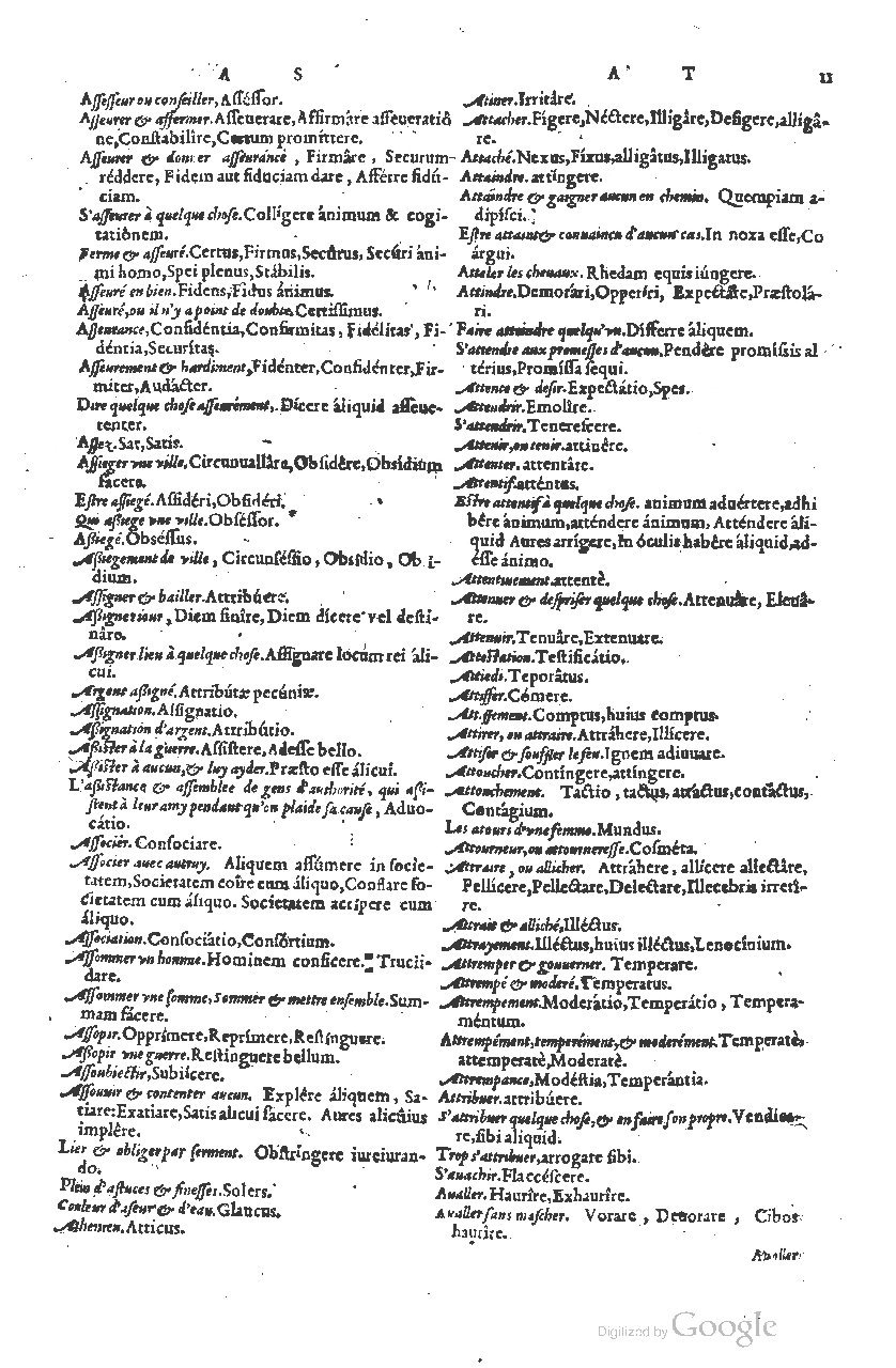 1585 - Simphorianum Beraud et Stephanum Michaëlem - Trésor des mots et traits français - Barcelone 1585 - Simphorianum Beraud et Stephanum Michaëlem - Trésor des mots et traits français - Barcelone