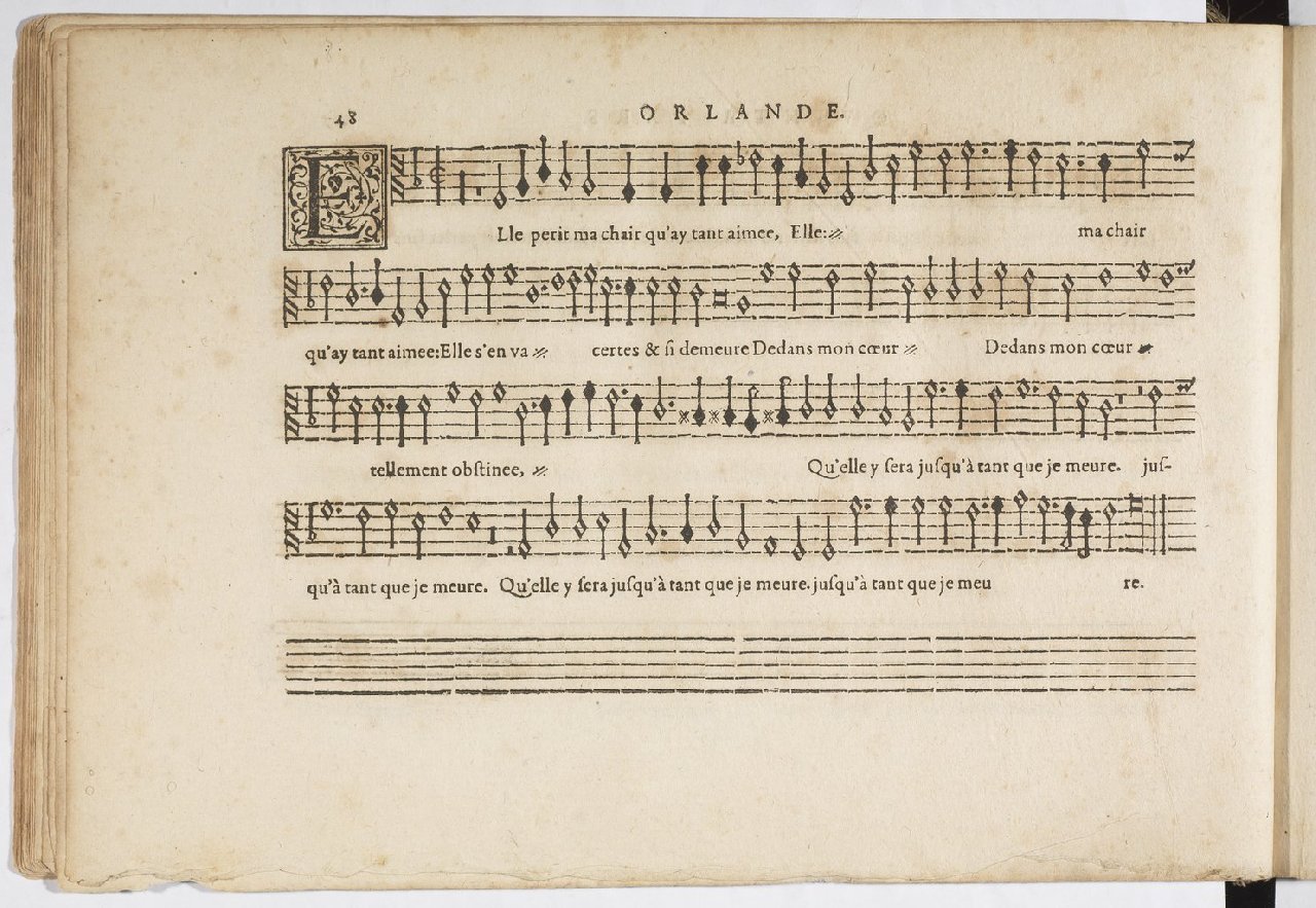 1594 - Paul Marceau - Trésor de musique d&#039;Orlande de Lassus, Superius, Bassus, Tenor, Quinta pars - BnF