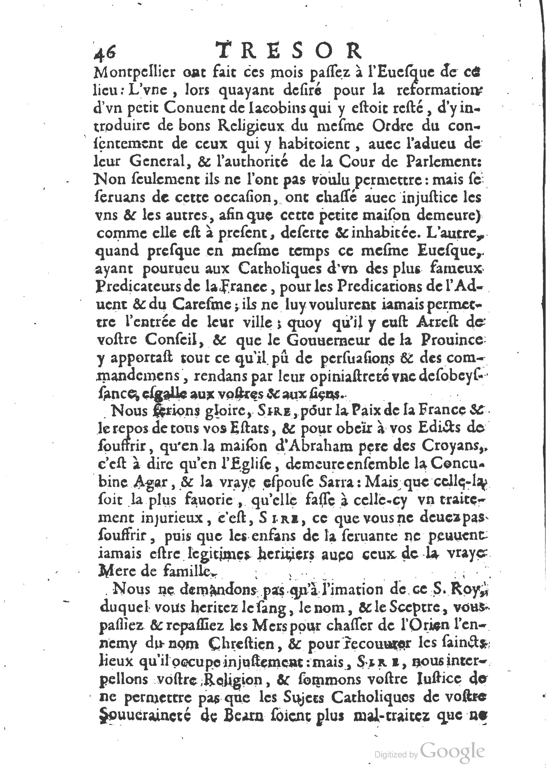 1654 - Michel Bobin - Trésor des harangues, remontrances et oraisons funèbres - BM Lyon