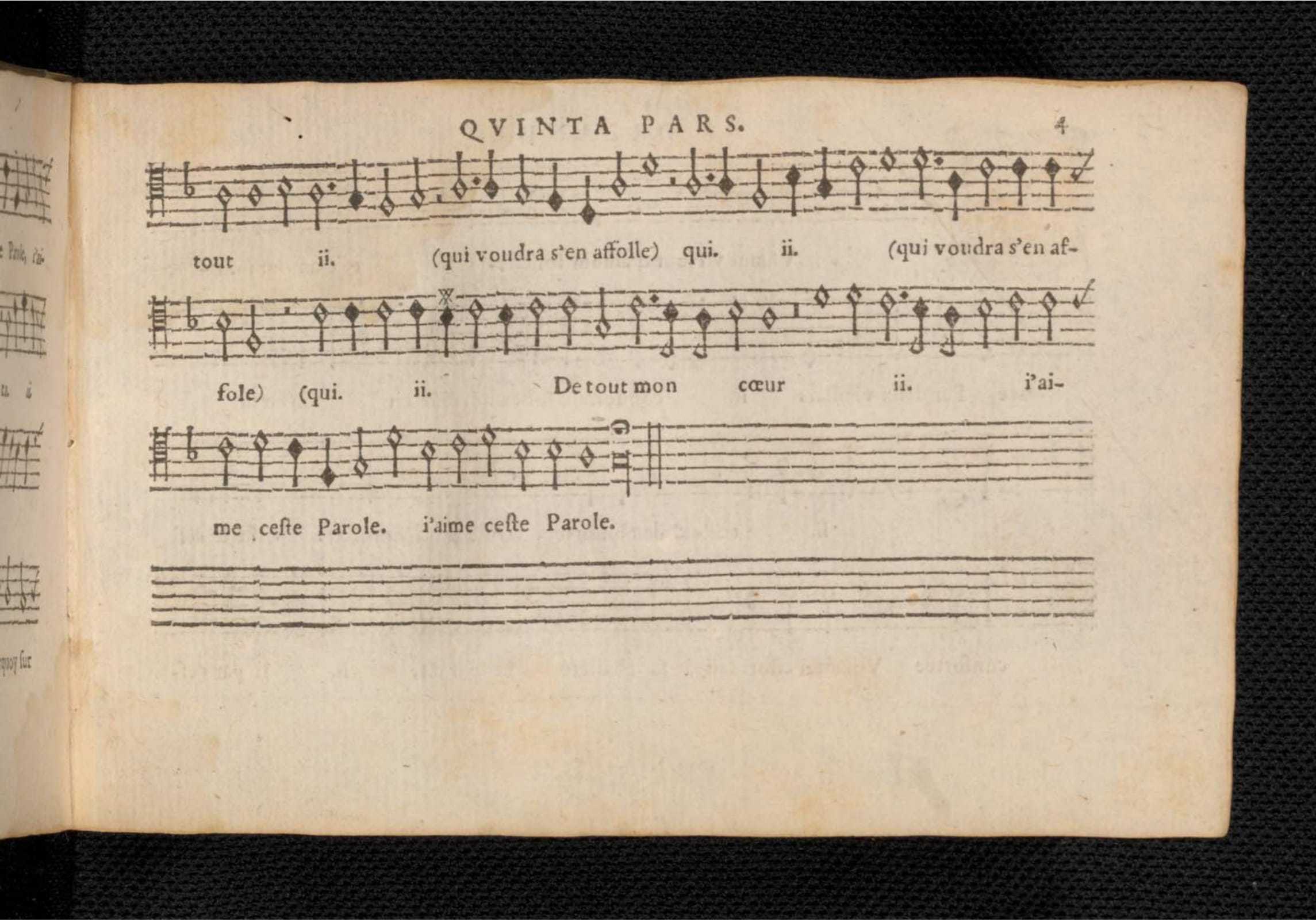 1576 - [Pierre de Saint-André] - Trésor de musique d’Orlande de Lassus Quinta et Sexta pars - KBR Bruxelles