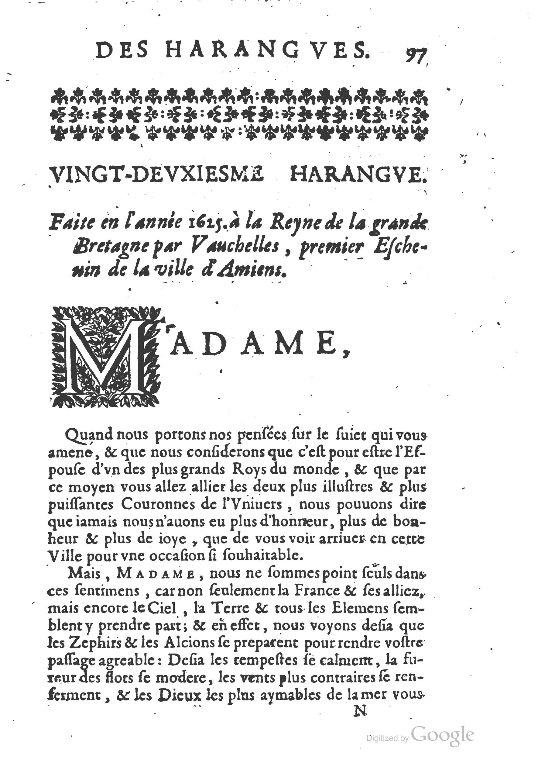 1654 - Michel Bobin - Trésor des harangues, remontrances et oraisons funèbres - BM Lyon