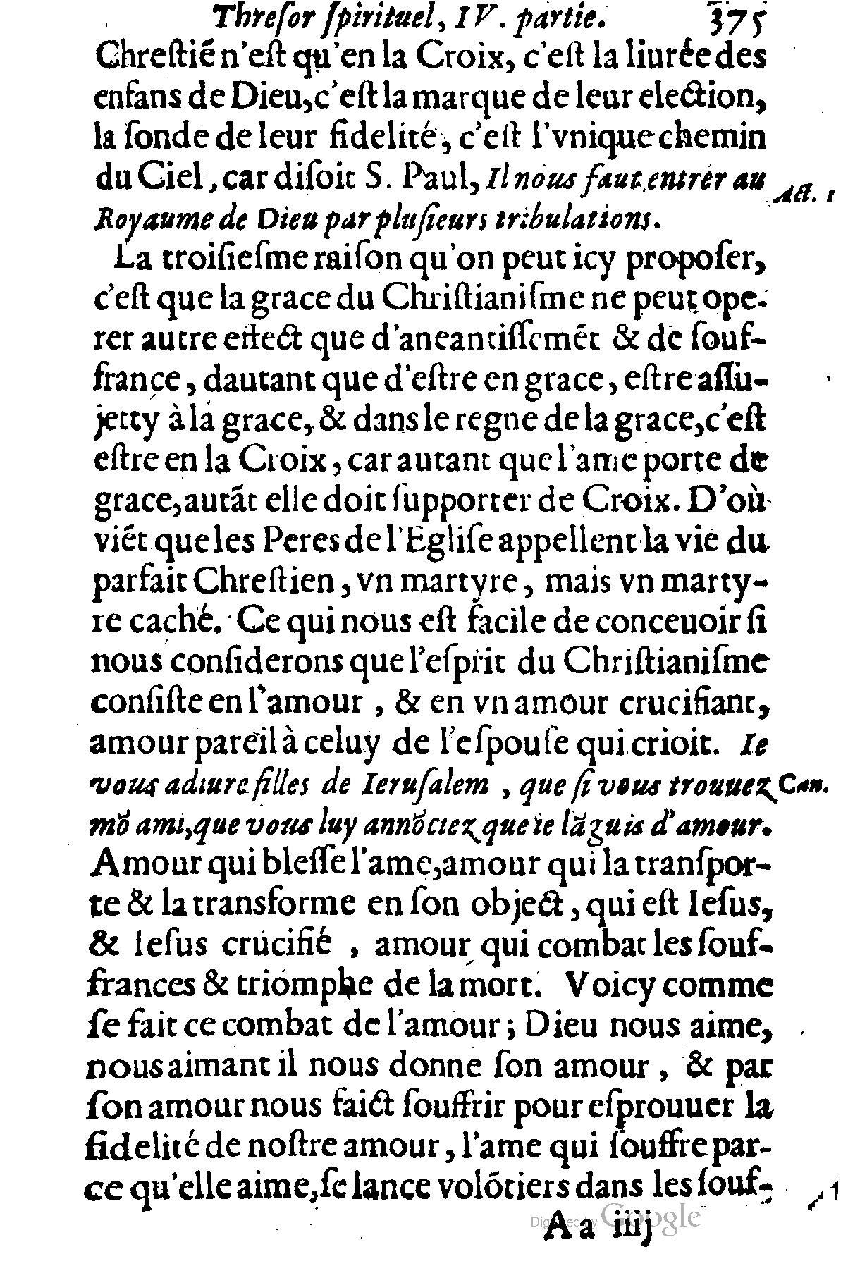 1635 - Sébastien Huré - Trésor spirituel contenant les obligations - BM Lyon