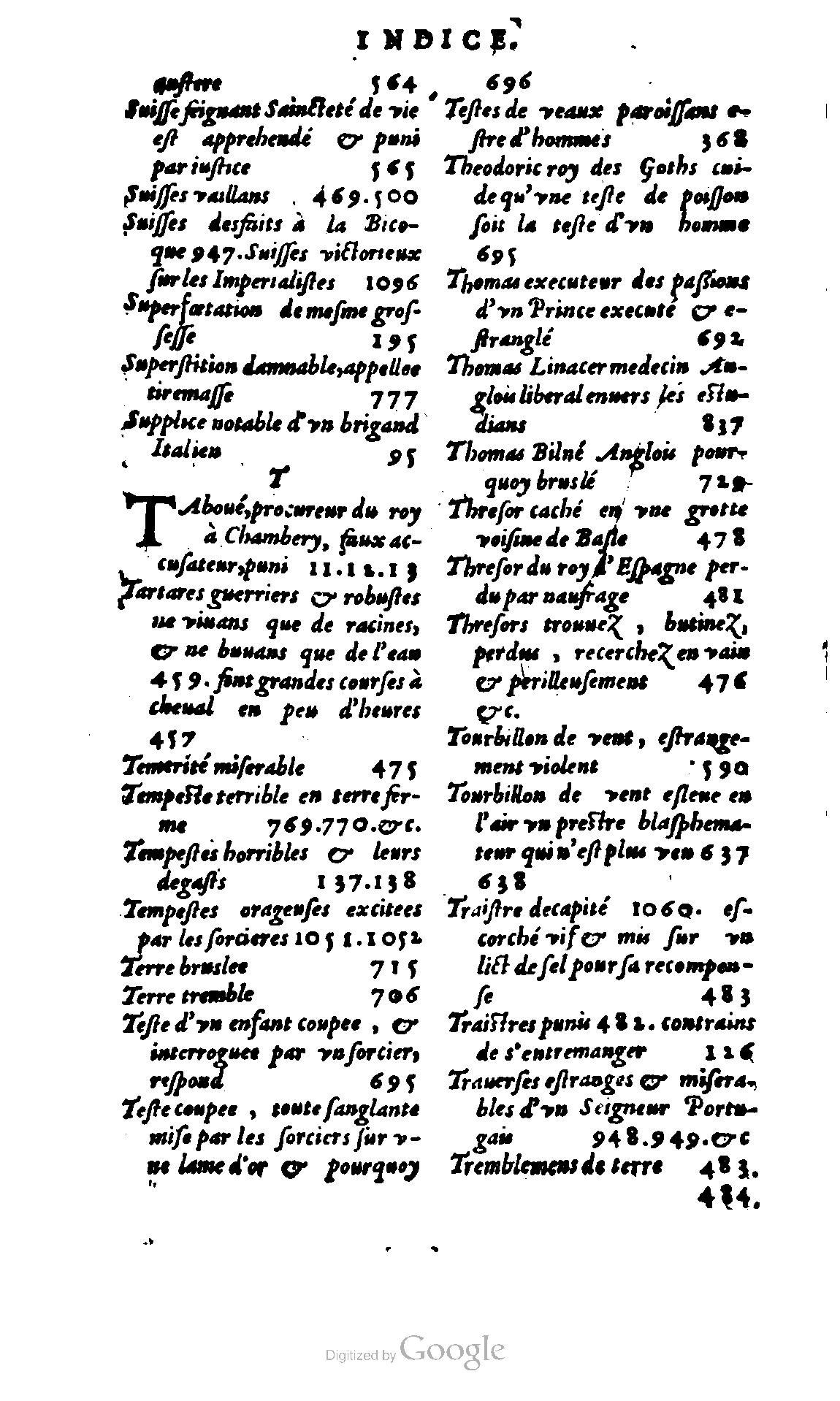 1620 - Samuel Crespin - Trésor d’histoires admirables et mémorables - BCU Lausanne