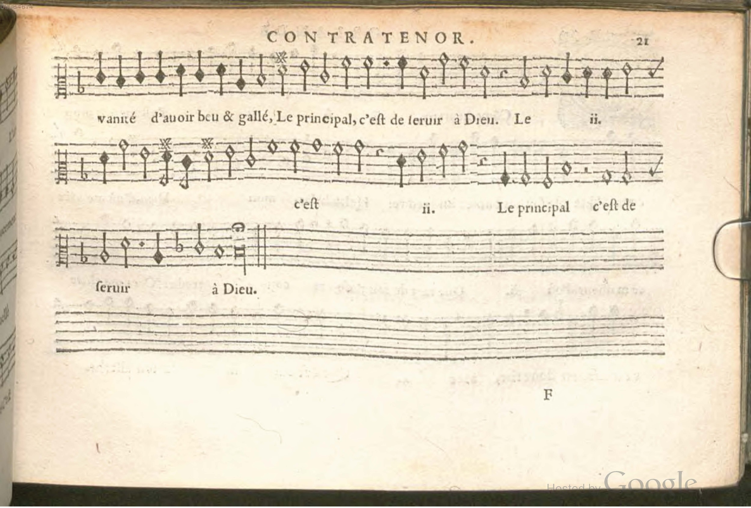1576 - [Pierre de Saint-André] - Trésor de musique d’Orlande de Lassus Contratenor - BSB Munich