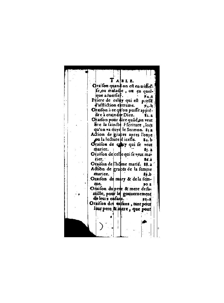 1596 - Guillaume Auvray - Trésor des prières, oraisons et instructions chrétiennes - BnF