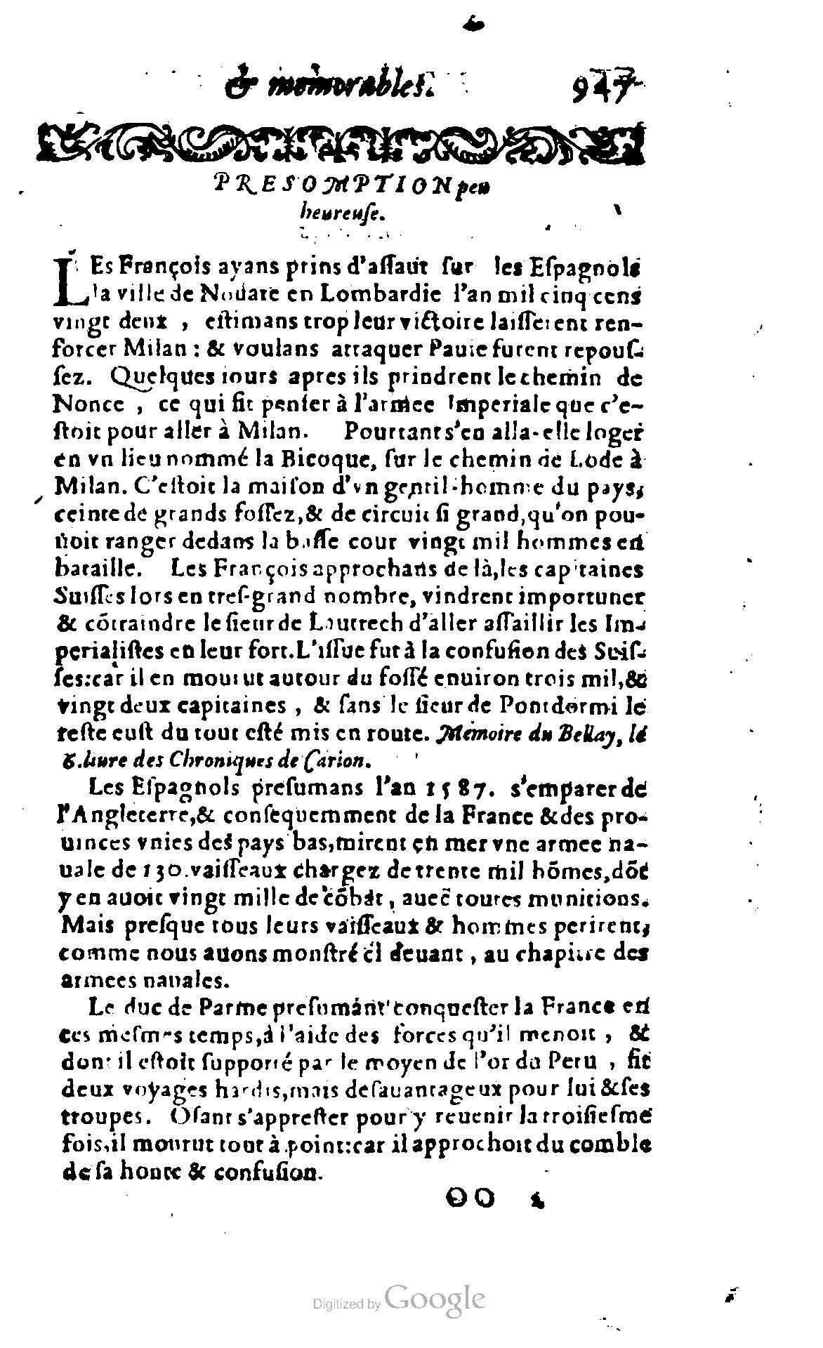1620 - Samuel Crespin - Trésor d’histoires admirables et mémorables - BCU Lausanne