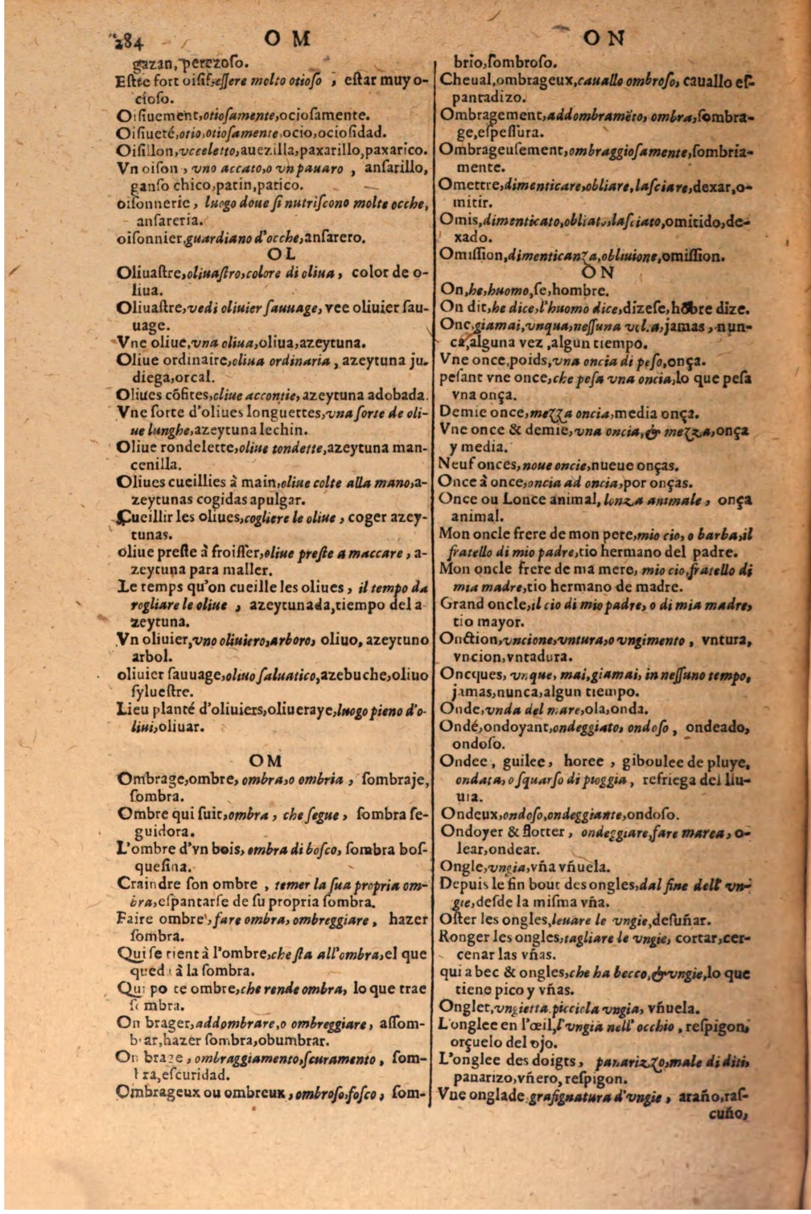 1616 - Pierre de la Rovière - Trésor des trois langues (Seconde partie) - BSB Munich