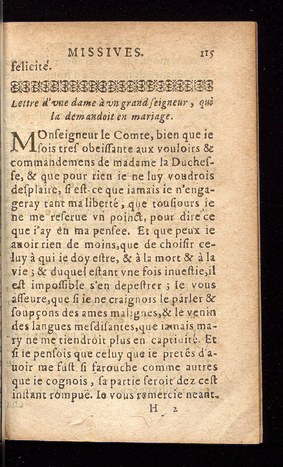 1614 - Barthélemy Vincent - Élite et Trésor des lettres missives - Bâle