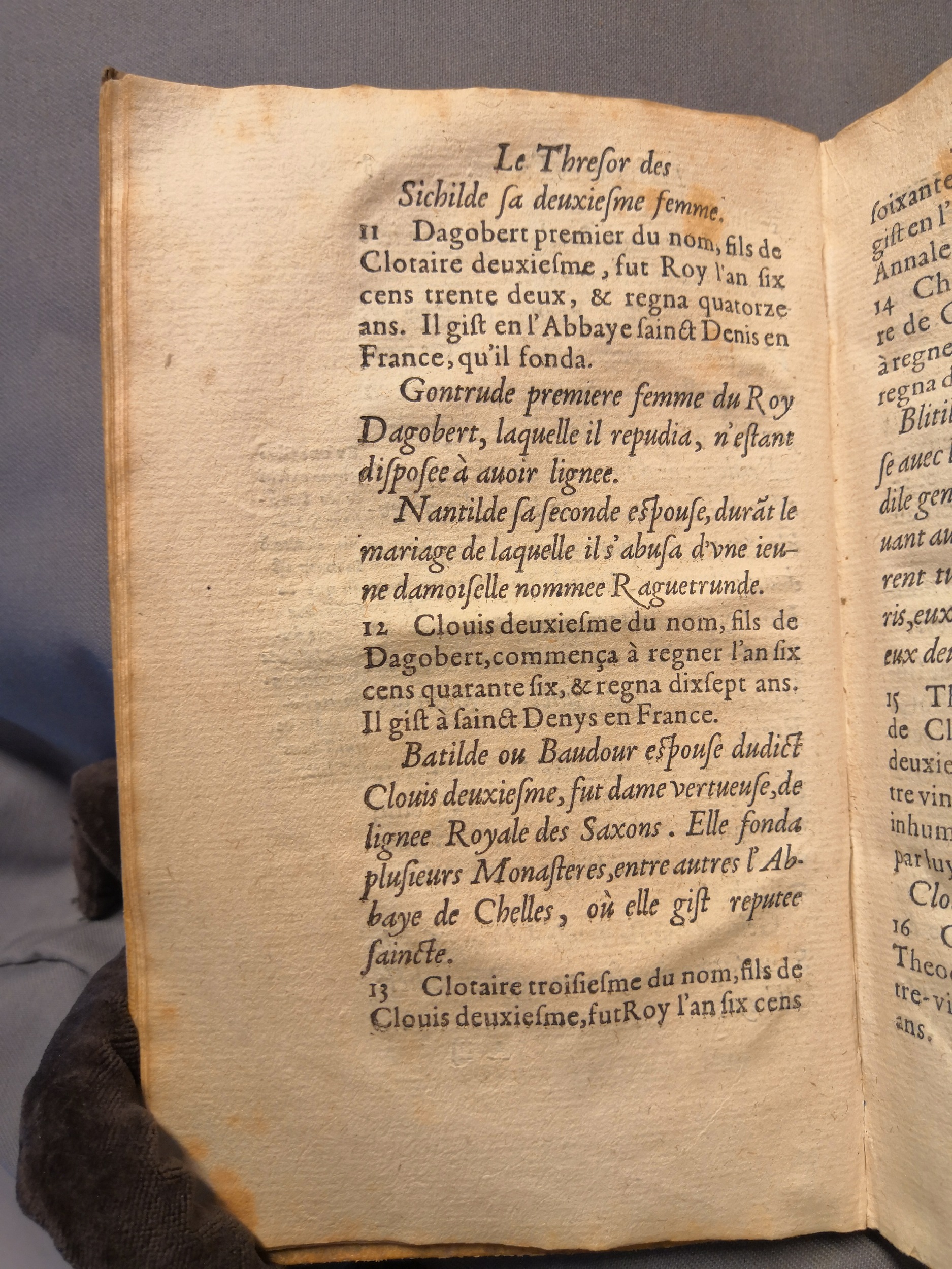 1614 - Jean Corrozet - Trésor des histoires de France - Amsterdam