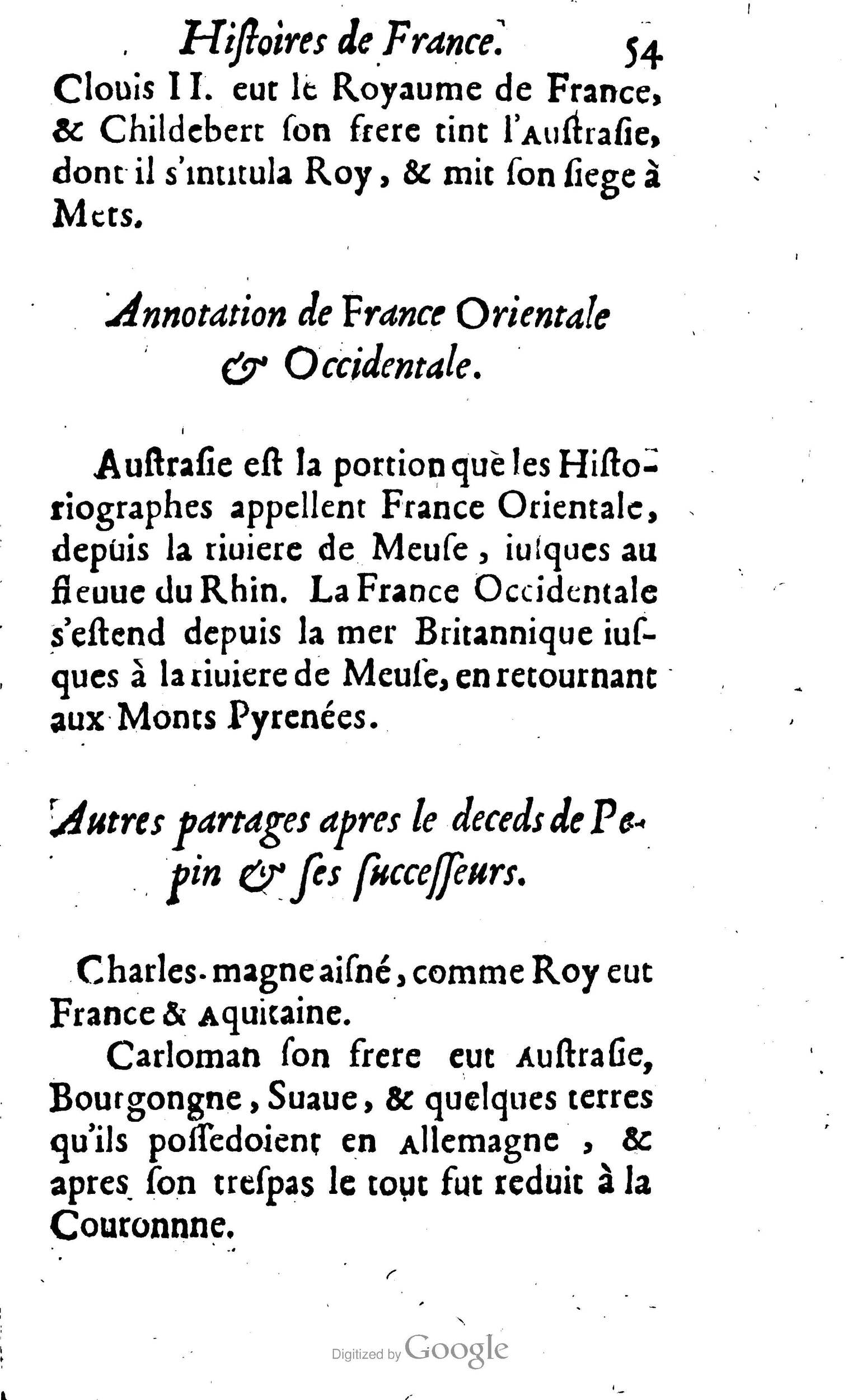 1638 - Jean Corrozet - Trésor des histoires de France - BM Lyon