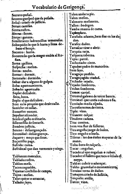 1616 - Veuve Marc Orry - Trésor des deux langues espagnole et française (Première et Seconde parties) - BM Lyon