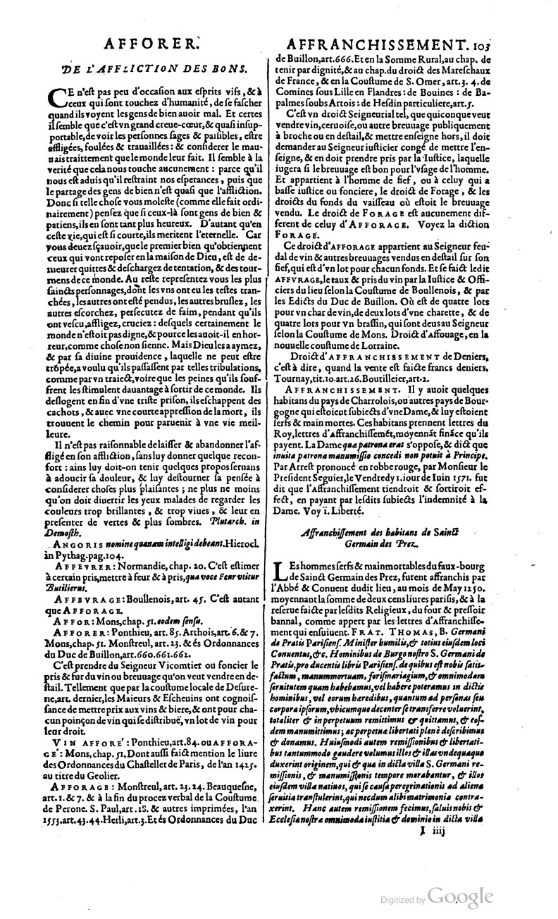 1629 - Veuve Nicolas Buon - Trésor du droit français (21754 T. 1) - BM Lyon