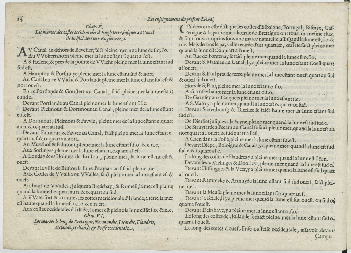 1601 - Bonaventure d’Aseville - Trésorerie ou cabinet de route marinesque - BnF