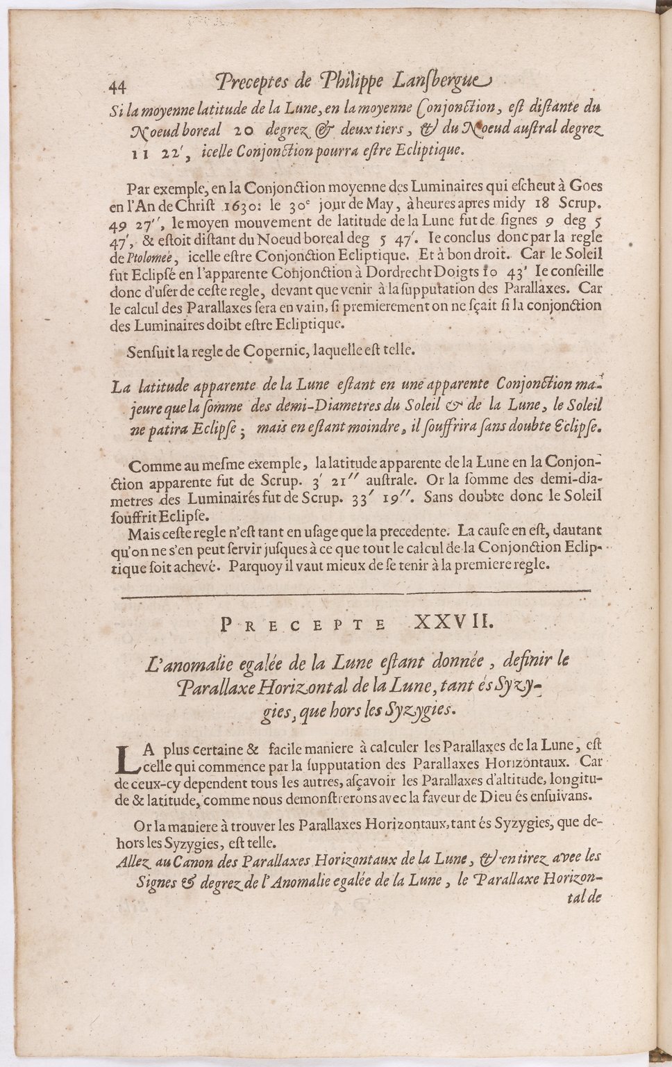 1634 - Zacharie Roman - Les Tables perpétuelles - BnF Arsenal