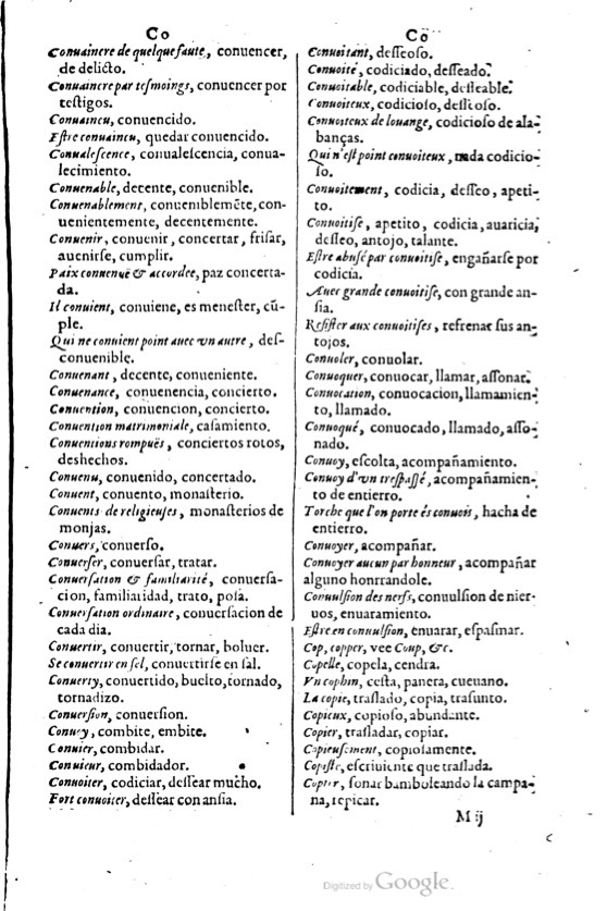 1621 - Adrian Tiffaine - Trésor des deux langues espagnole et française - BM Lyon