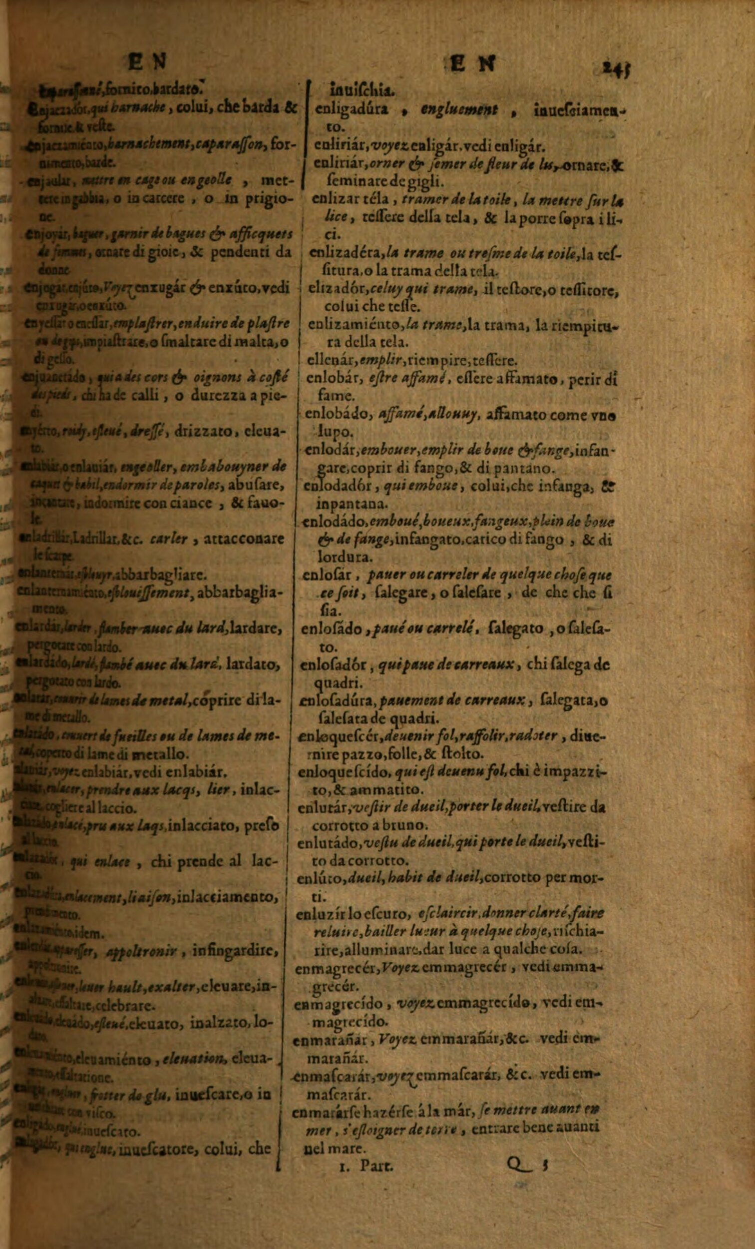 1617 - Samuel Crespin - Trésor des trois langues espagnole, française et italienne (Première partie) - Regensburg