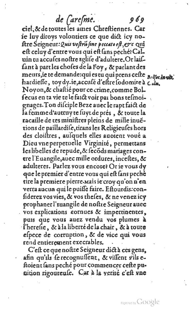 1607 - Nicolas Du Fossé - Trésor quadragésimal - T 01 - BM Lyon