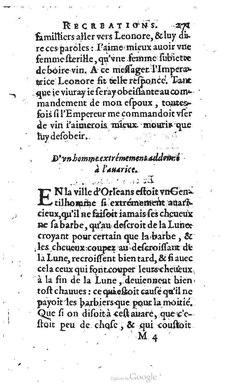 1627 - Jean Delamare - Trésor des récréations - BSB Munich
