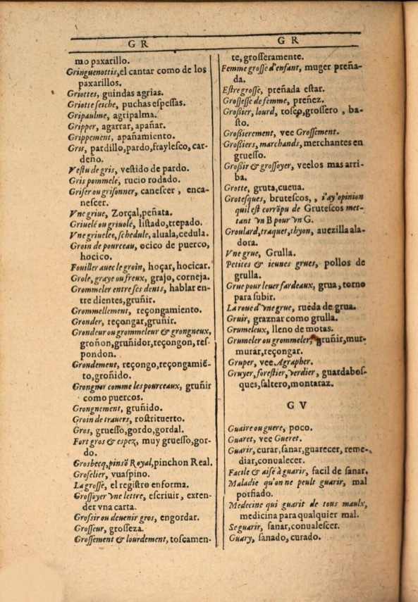 1607 - Marc Orry - Trésor des deux langues espagnole et française (Première et Seconde parties) - ÖNB Wien