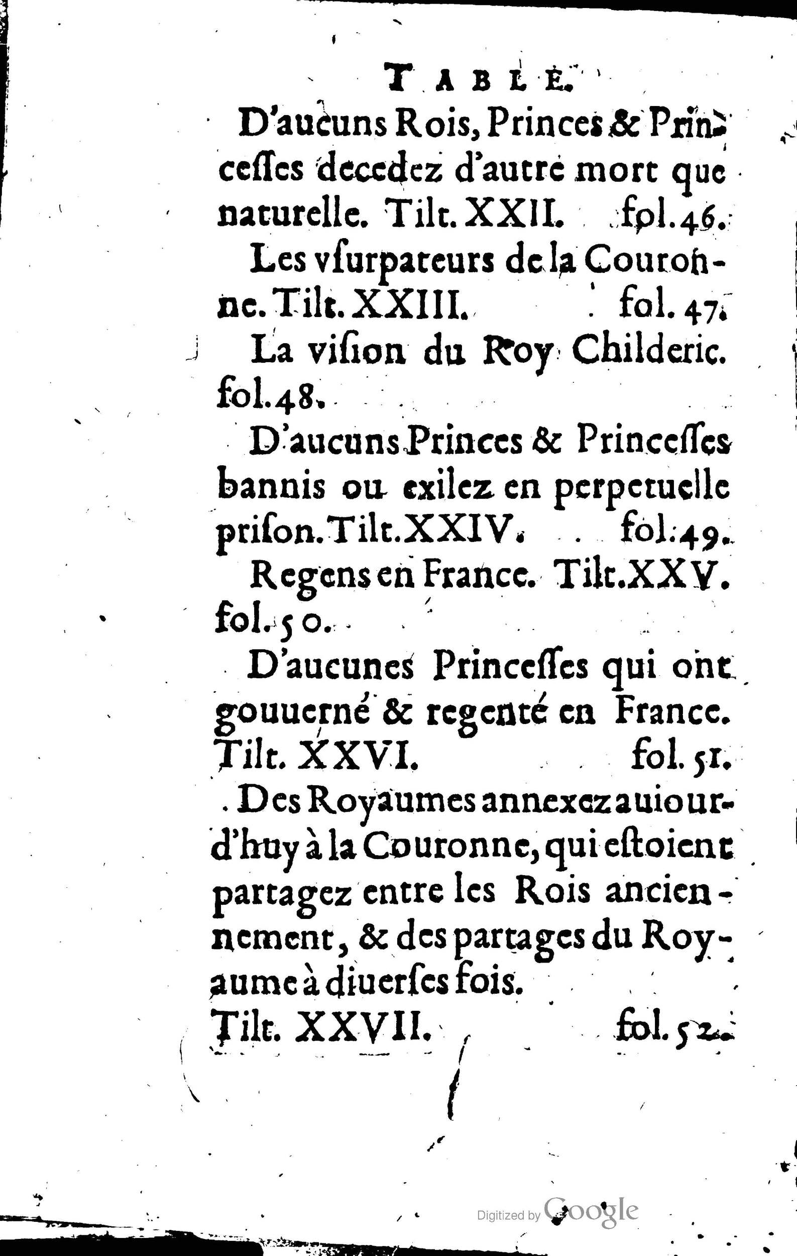 1619 - Jean Corrozet - Trésor des histoires de France - BSB Munich