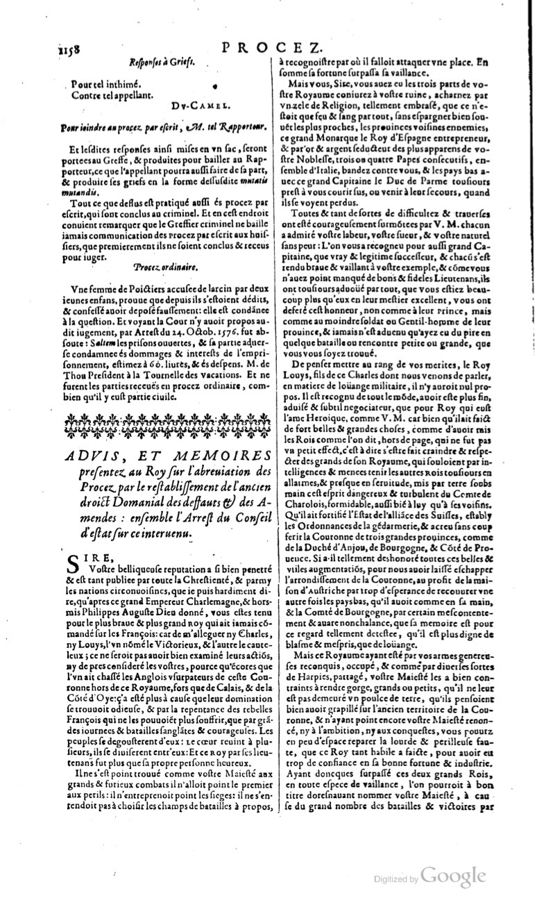 1629 - Veuve Nicolas Buon - Trésor du droit français (29620 T. 2) - BM Lyon