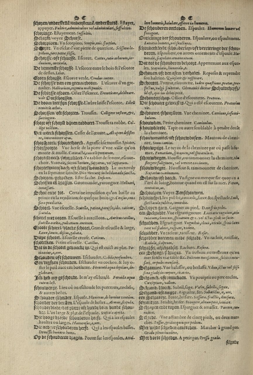 1573 - Christophe Plantin - Trésor du langage bas-allemand - Greifswald