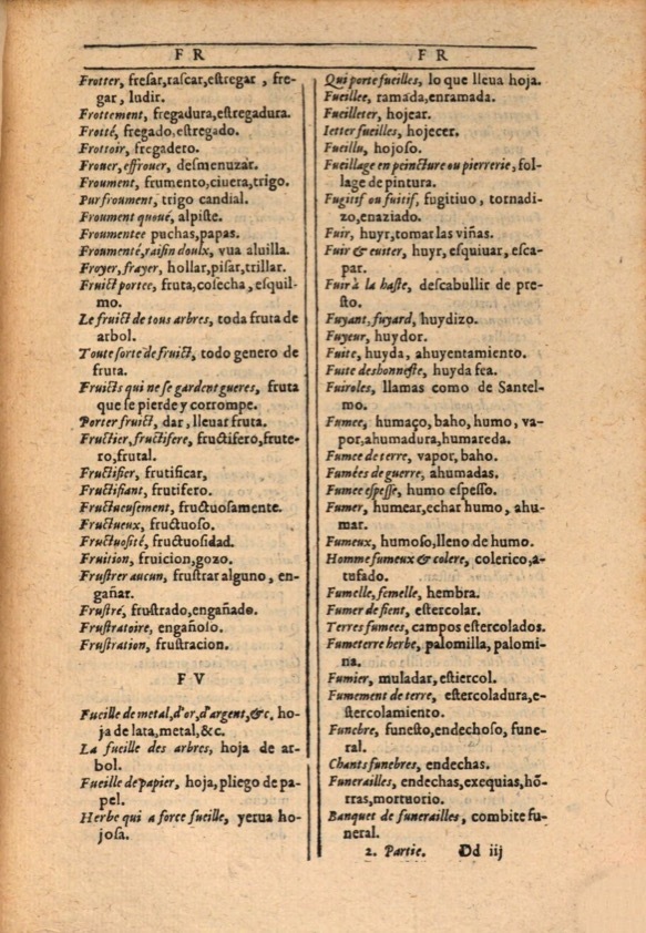 1607 - Marc Orry - Trésor des deux langues espagnole et française (Première et Seconde parties) - ÖNB Wien