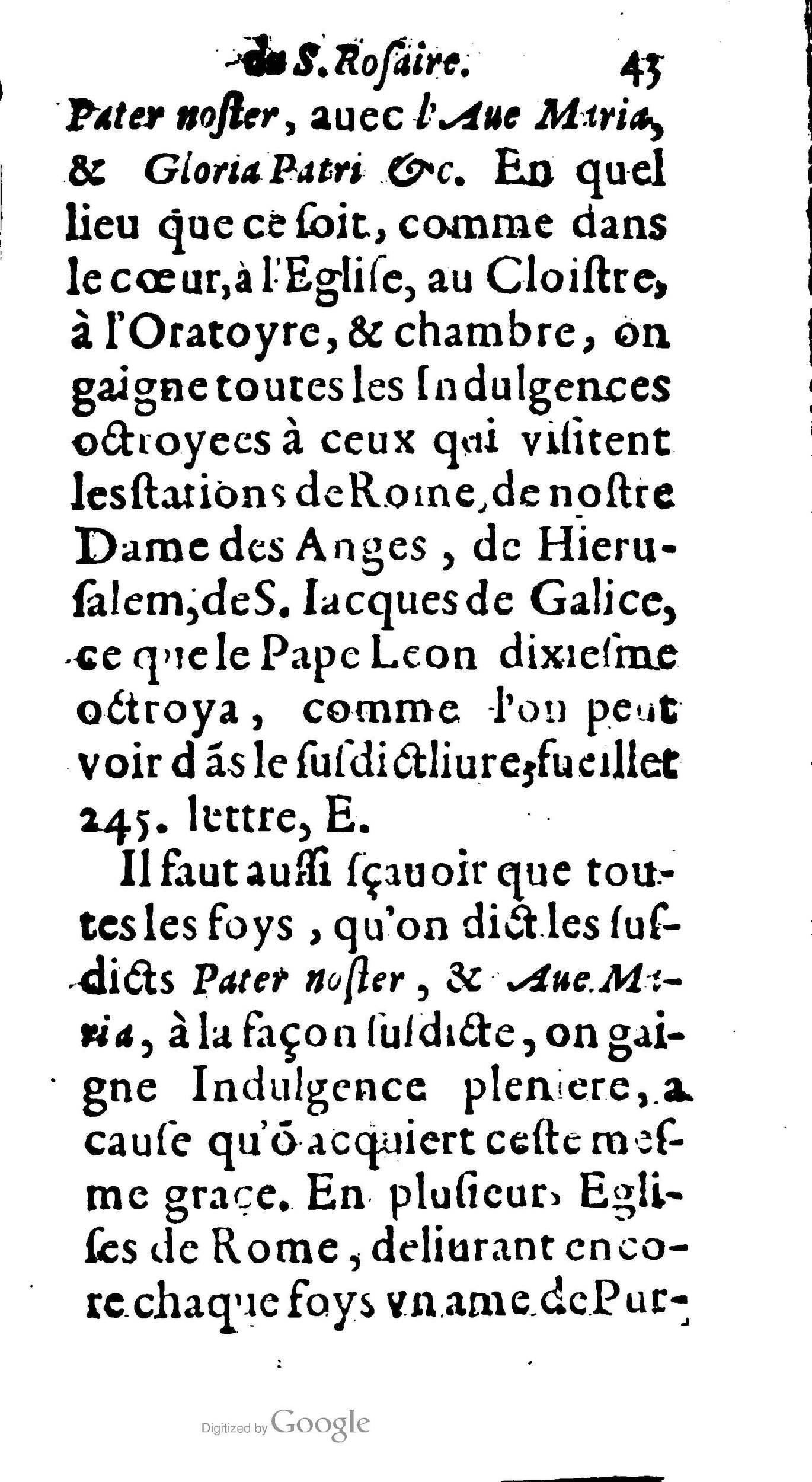 1604 - Jean Le Bouc - Trésor des indulgences du Saint Rosaire - BM Lyon 1604 - Jean Le Bouc - Trésor des indulgences du Saint Rosaire - BM Lyon