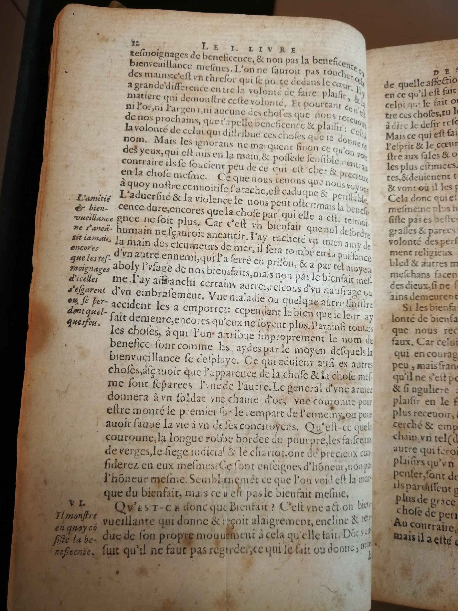 1606 - Jean Arnaud - Œuvres morales et mêlées de Sénèque, Trésor de philosophie morale - BM Marseille