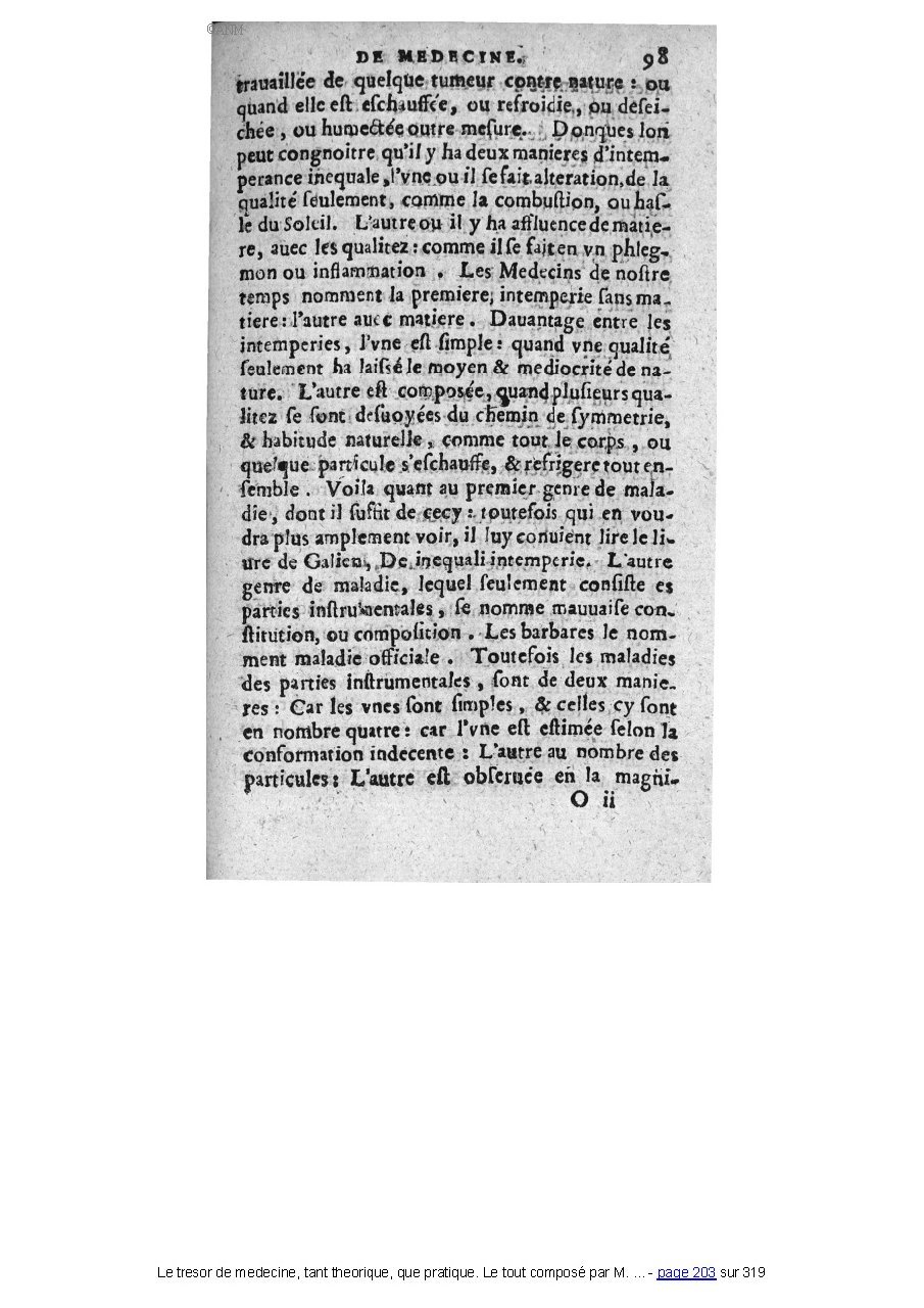 1560 - Pierre et Jan Moine - Trésor de médecine - Université Paris Cité