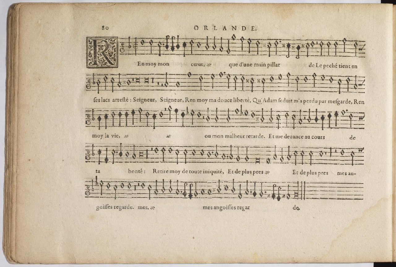 1594 - Paul Marceau - Trésor de musique d&#039;Orlande de Lassus, Superius, Bassus, Tenor, Quinta pars - BnF