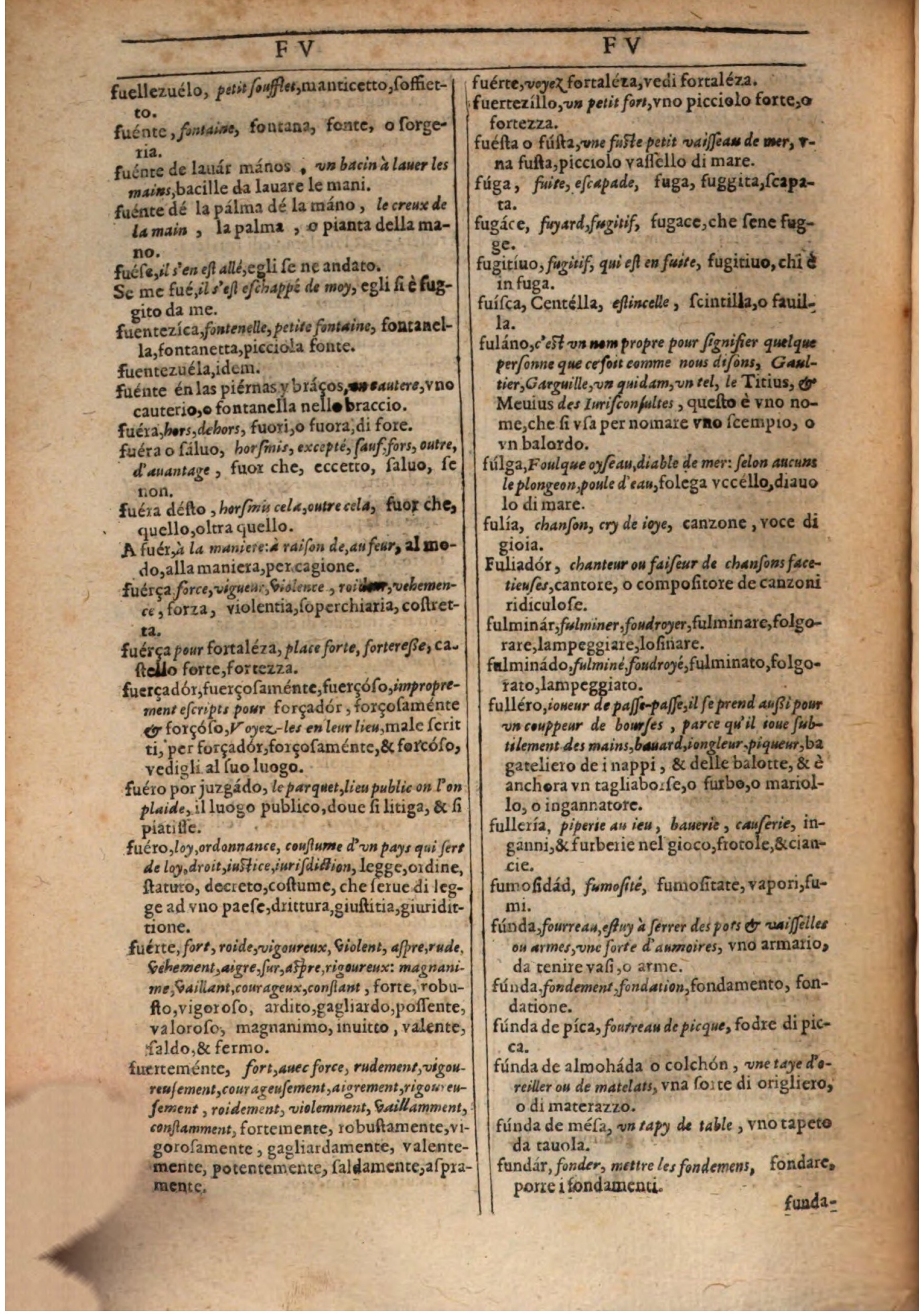 1609 - Philippe Albert et Alexandre Pernet - Trésor des trois langues française, italienne et espagnole (Première partie) - BSB Munich 1609 - Philippe Albert et Alexandre Pernet - Trésor des trois langues française, italienne et espagnole (Première partie) - BSB Munich