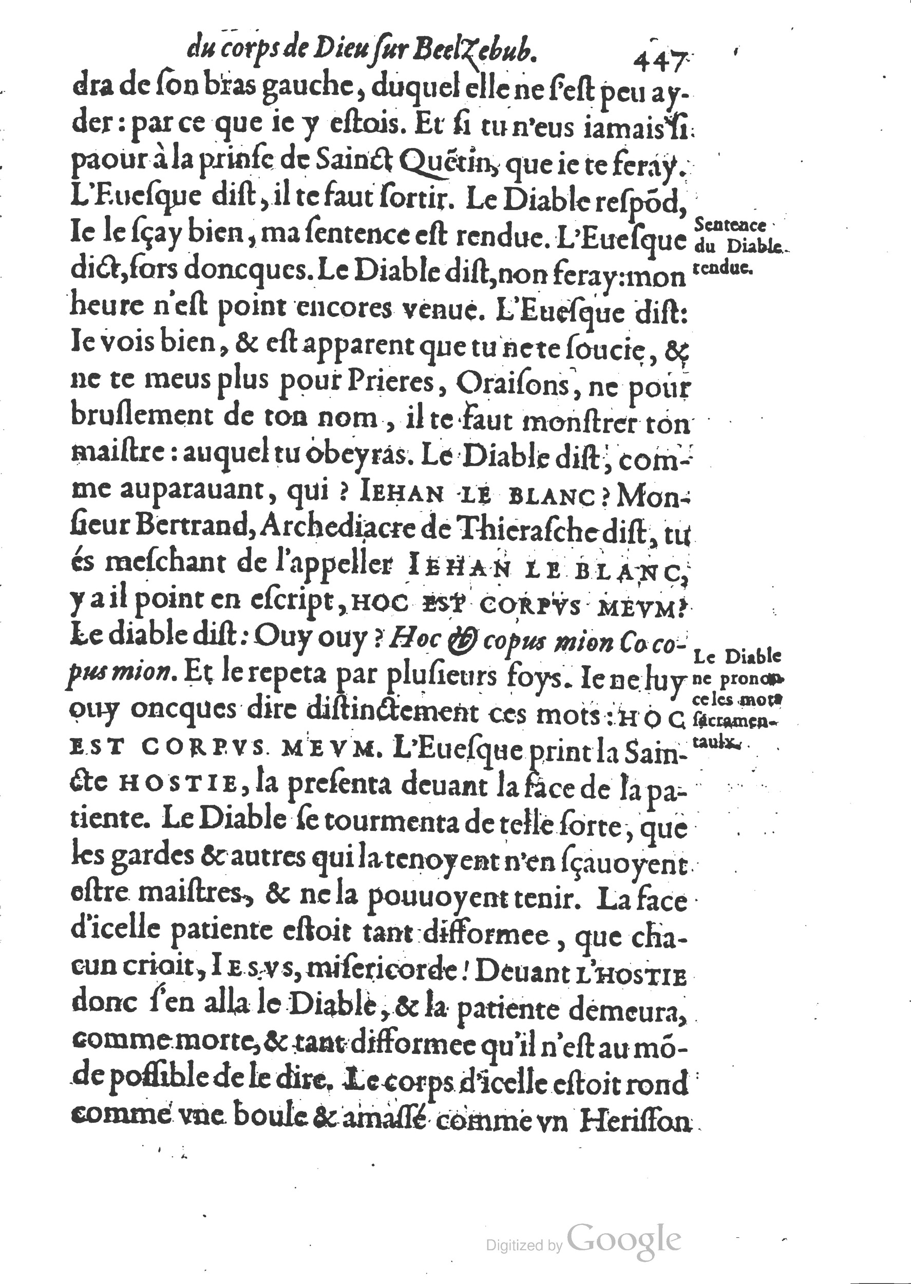 1578 - Nicolas Chesneau - Trésor et entière histoire de la triomphante victoire du corps de Dieu sur l’esprit malin - British Library 1578 - Nicolas Chesneau - Trésor et entière histoire de la triomphante victoire du corps de Dieu sur l’esprit malin - British Library