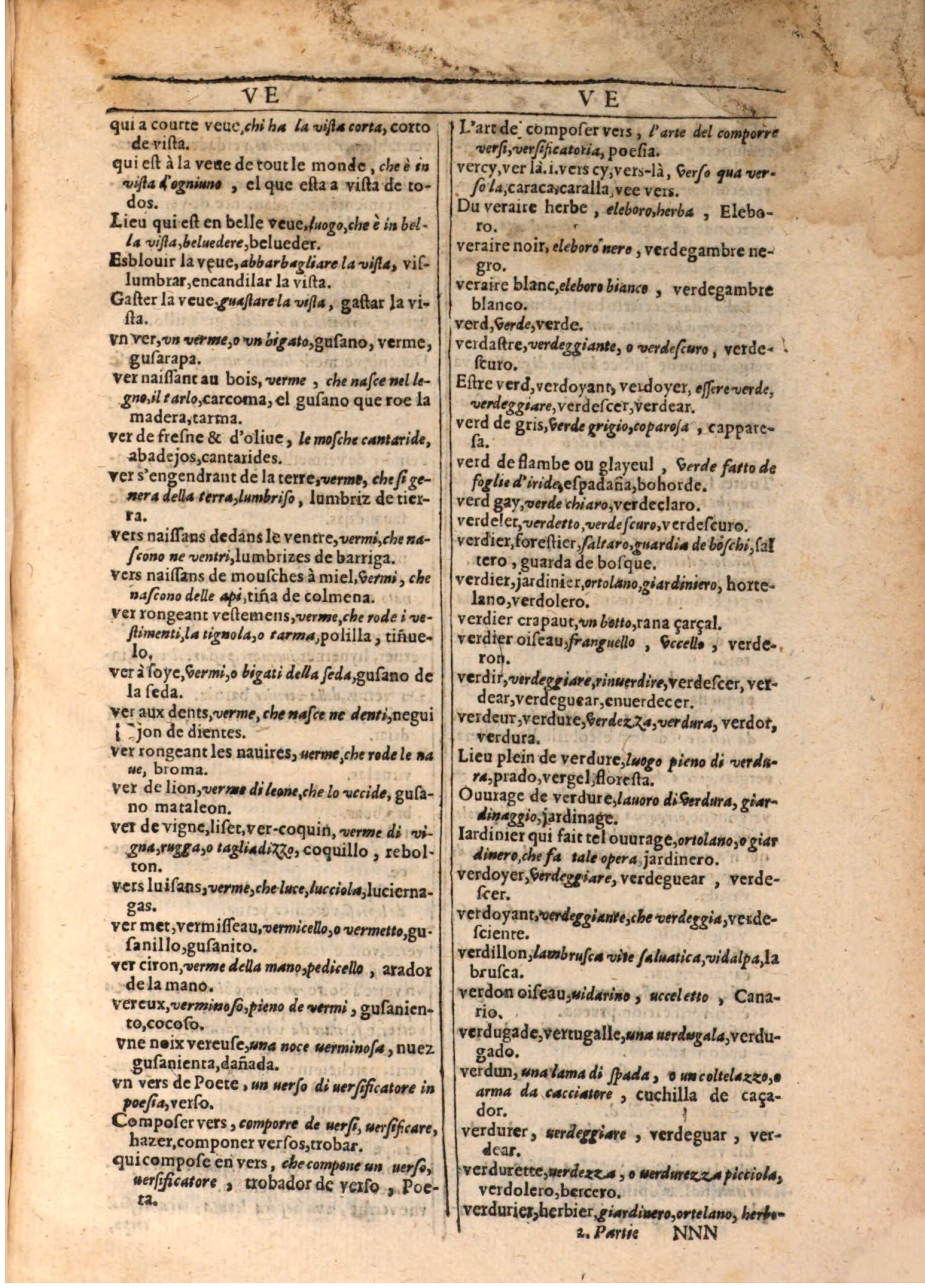 1609 - Philippe Albert et Alexandre Pernet - Trésor des trois langues française, italienne et espagnole (Seconde partie) - BSB Munich 1609 - Philippe Albert et Alexandre Pernet - Trésor des trois langues française, italienne et espagnole (Seconde partie) - BSB Munich