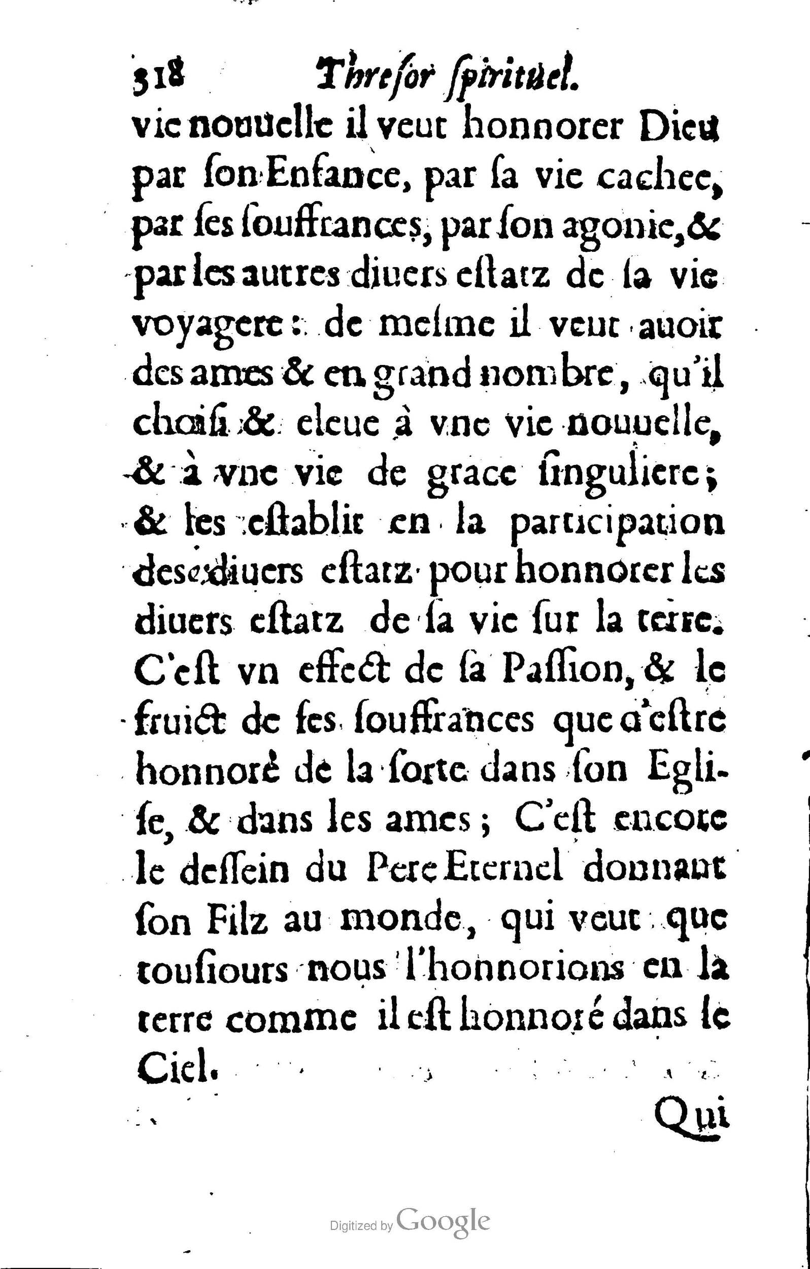 1633 - François Waudré - Trésor spirituel contenant les excellences du christianisme - BM Lyon