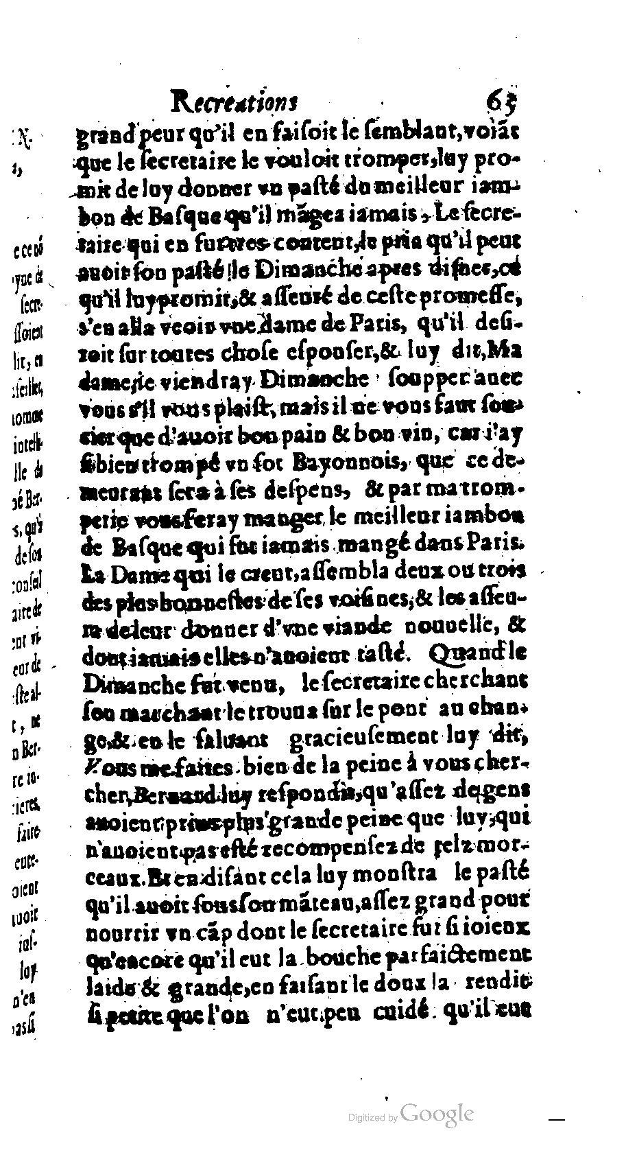 1611 - Romain de Beauvais - Trésor des récréations - BM Lyon