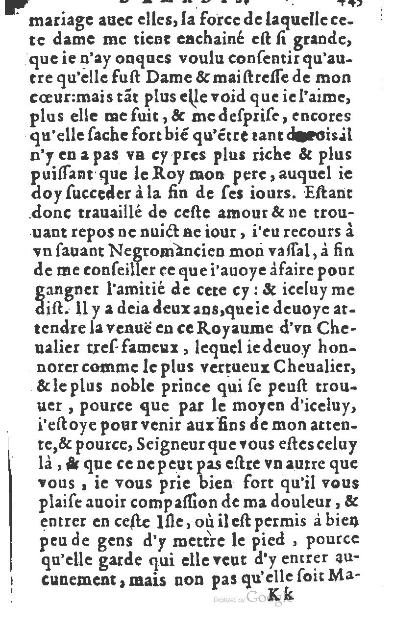 1582 - Jean Huguetan - Trésor des Amadis T. 1 - BM Lyon