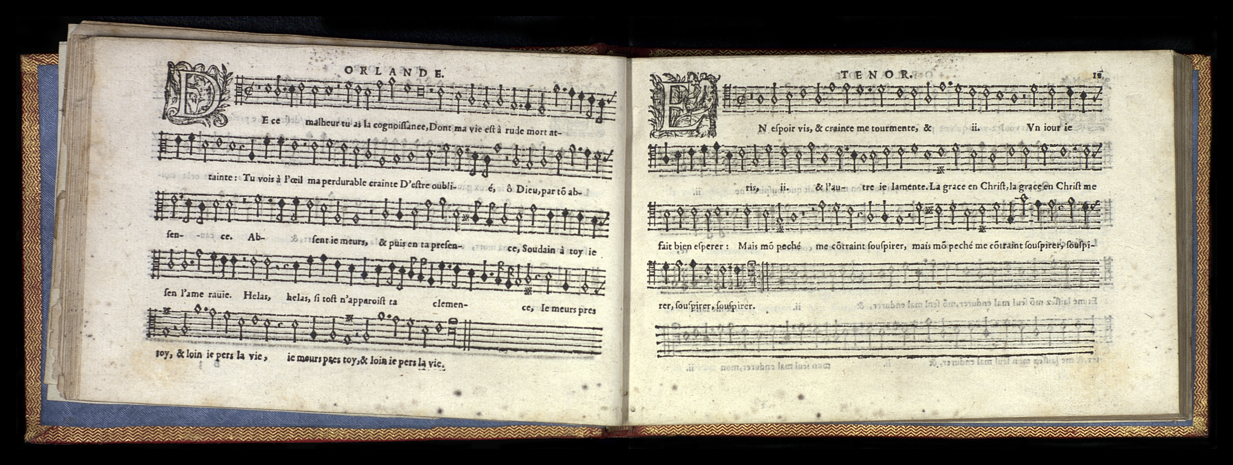 1582 - [Pierre de Saint-André] - Trésor de musique d’Orlande de Lassus Tenor - Mons