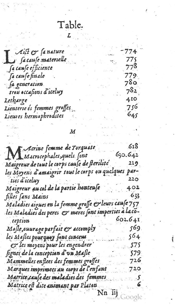 1585 - Jacques du Puis - Trésor des remèdes secrets pour les maladies des femmes - BnF 1585 - Jacques du Puis - Trésor des remèdes secrets pour les maladies des femmes - BnF