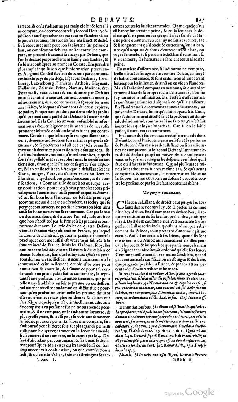 1629 - Veuve Nicolas Buon - Trésor du droit français (29620 T. 1) - BM Lyon
