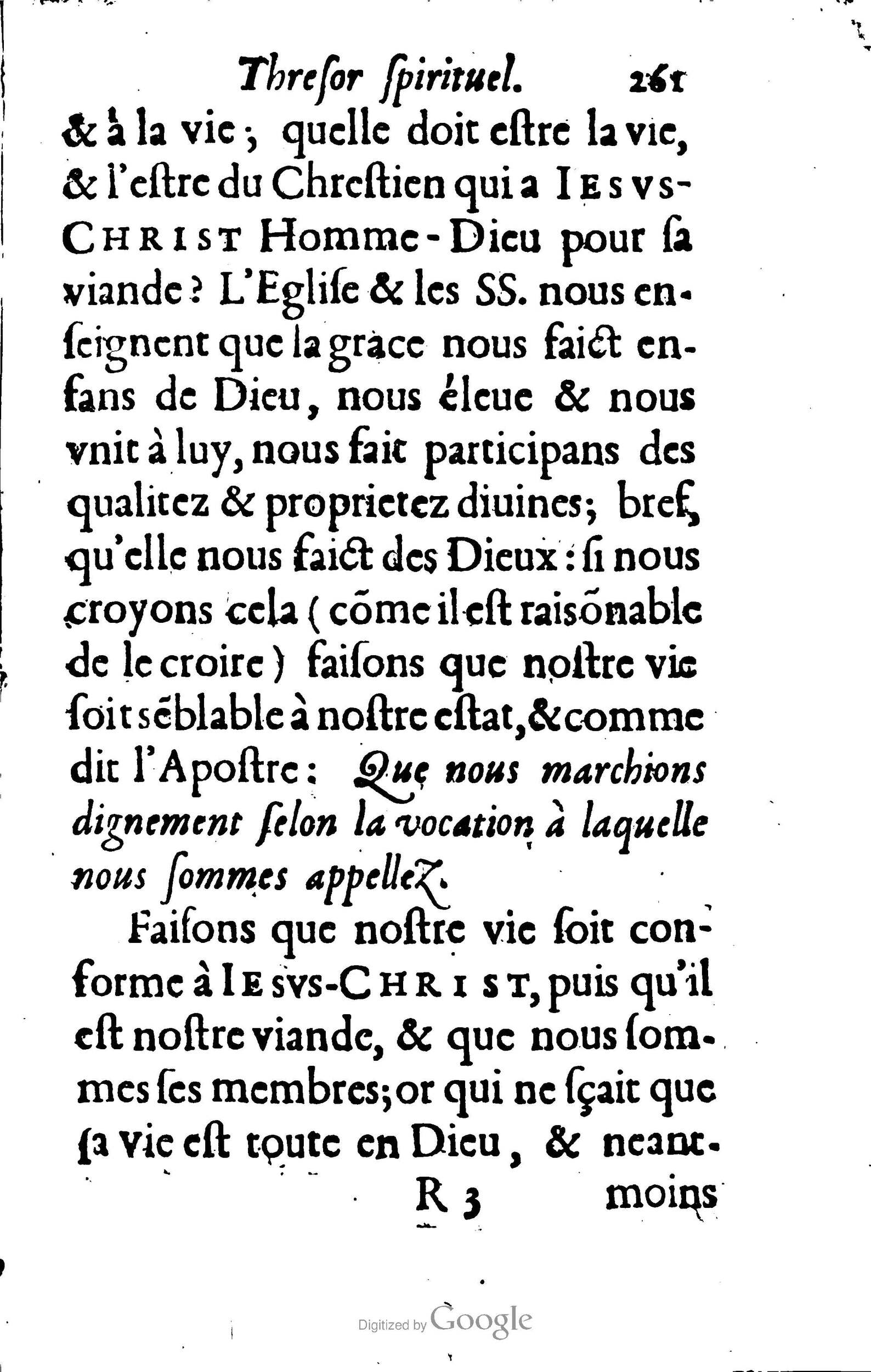 1633 - François Waudré - Trésor spirituel contenant les excellences du christianisme - BM Lyon