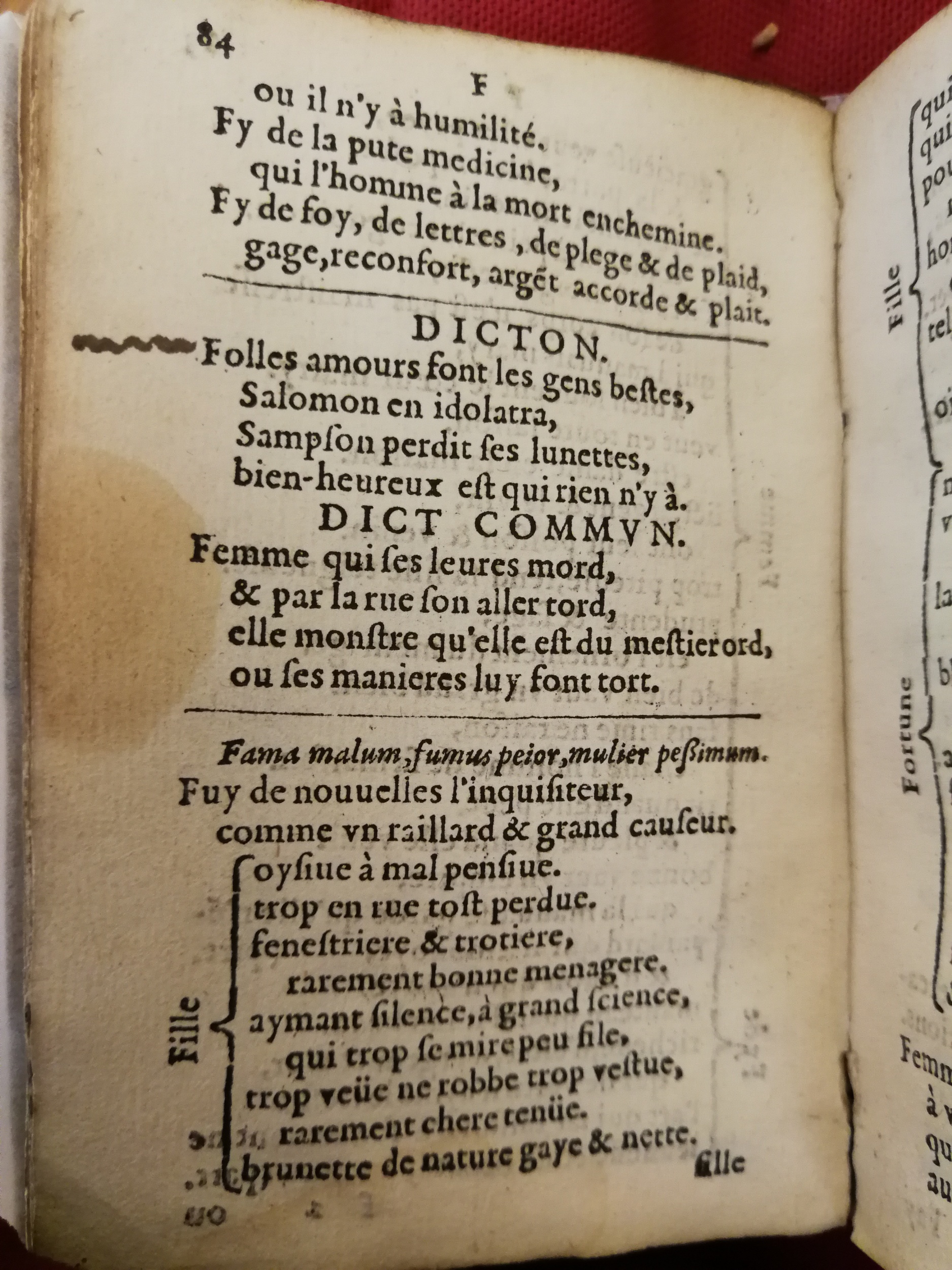 1577 - Jean d’Ogerolles - Trésor de sentences dorées - Bibliothèque Sainte-Geneviève