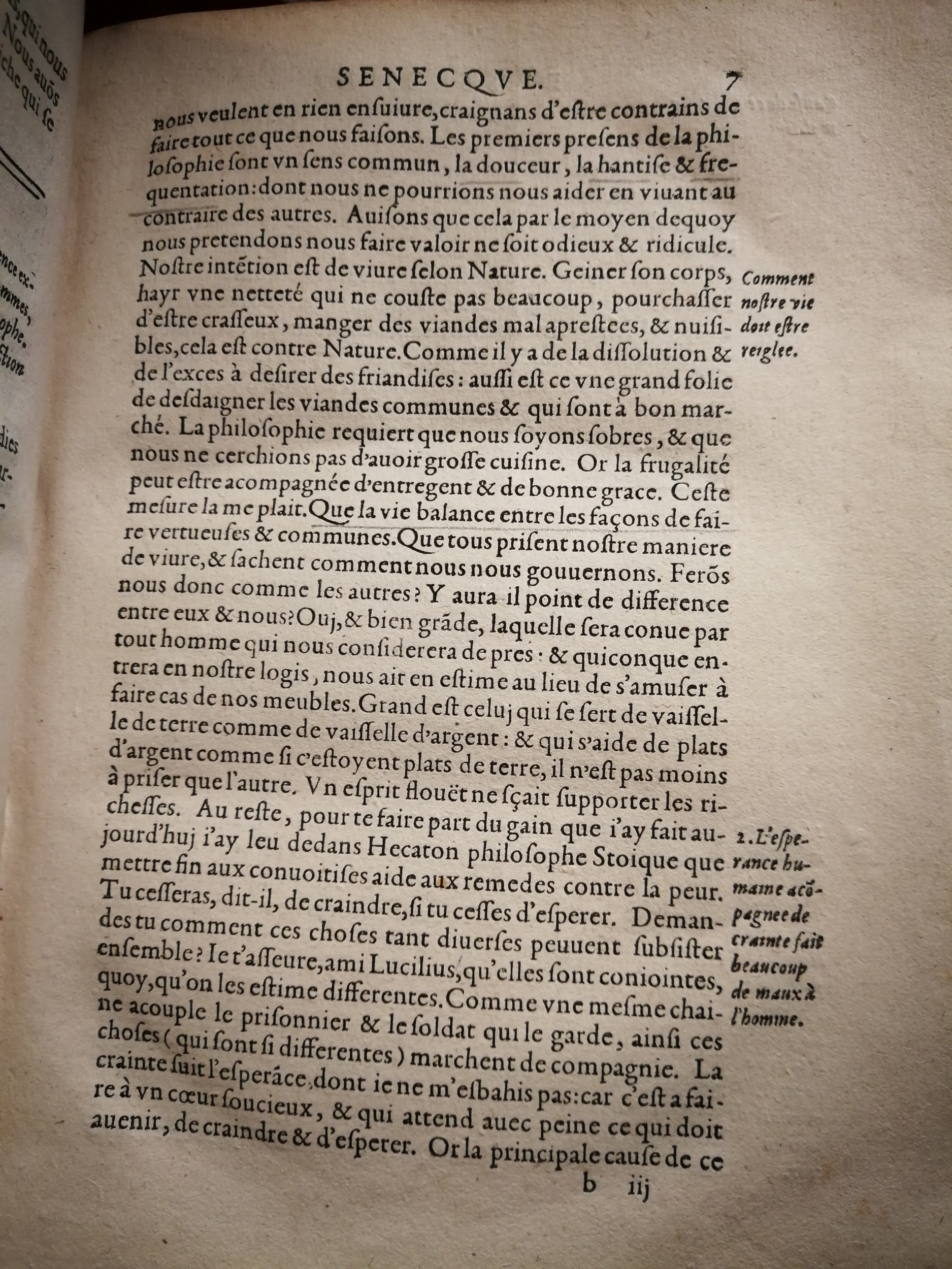 1590 (= 1595) - Jean Houzé - Œuvres morales et mêlées de Sénèque, Trésor de philosophie morale - T. 2 - BnF