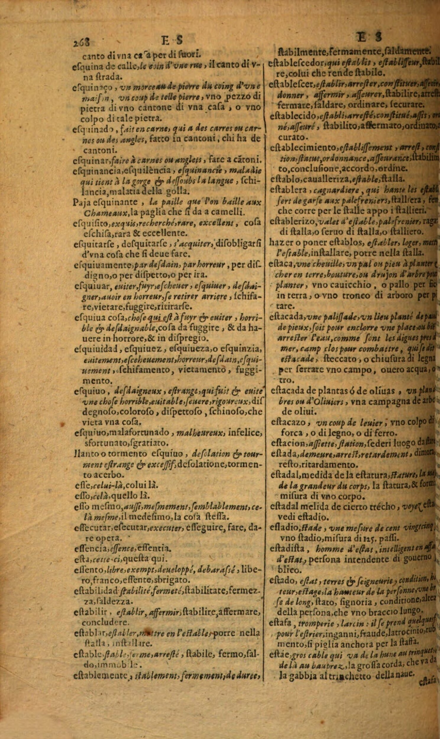 1617 - Samuel Crespin - Trésor des trois langues espagnole, française et italienne (Première partie) - Regensburg