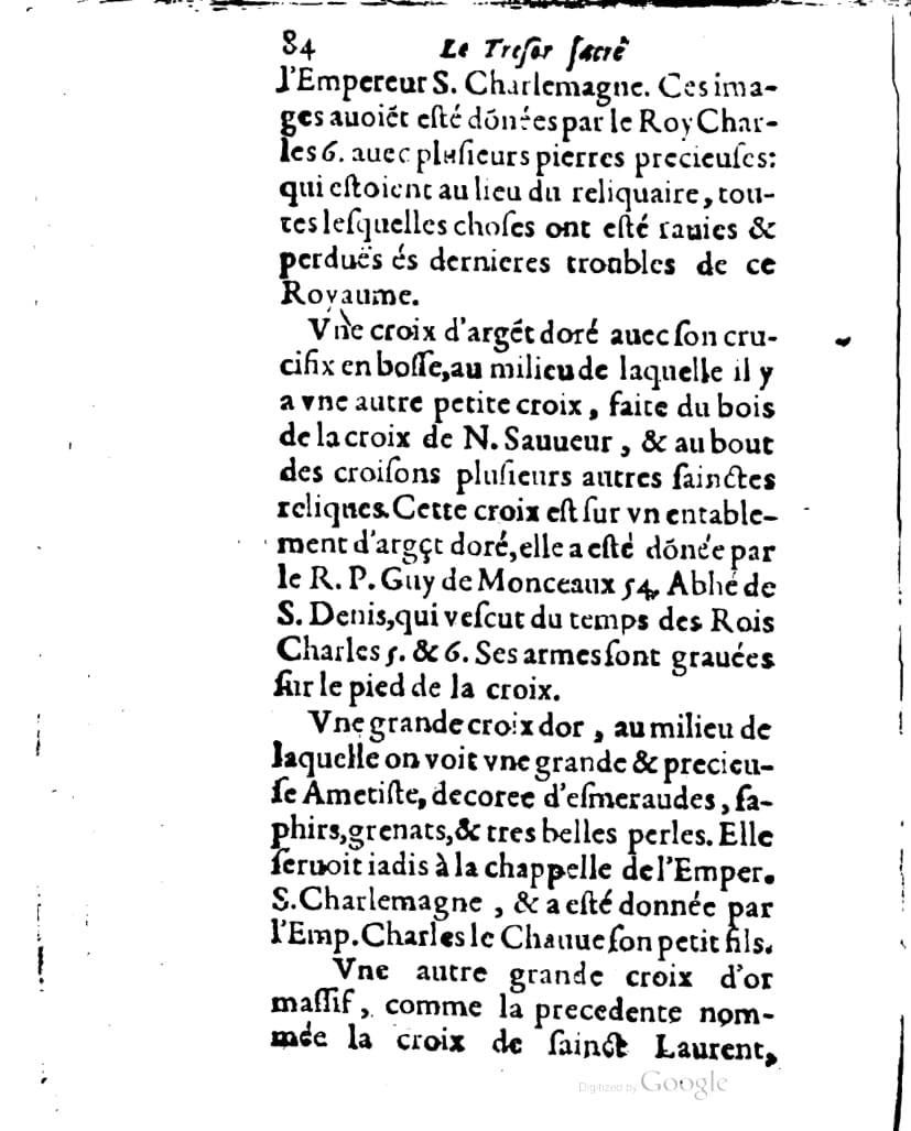 1636 - Jean Billaine - Trésor sacré ou inventaire des saintes reliques - British Library
