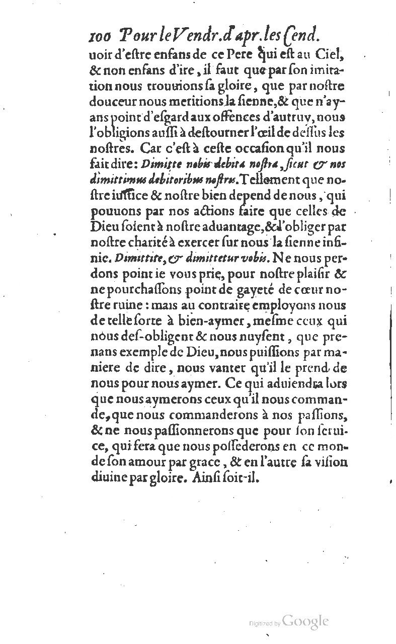 1607 - Nicolas Du Fossé - Trésor quadragésimal - T 01 - BM Lyon
