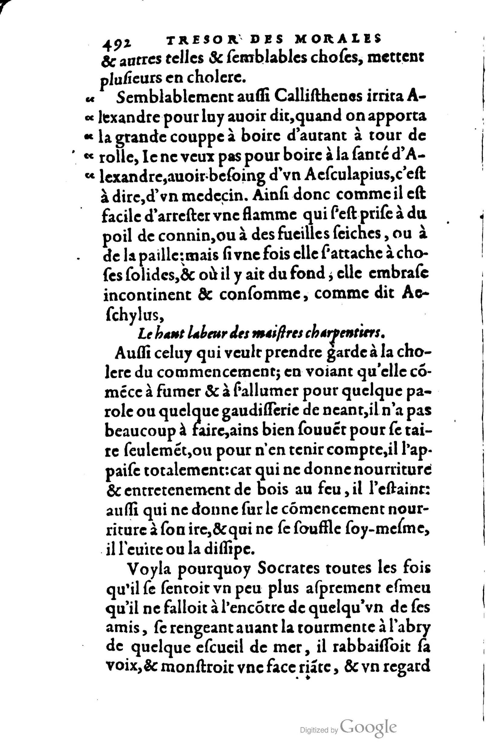 1578 - Jean Poupy - Trésor des morales de Plutarque - BSB Munich