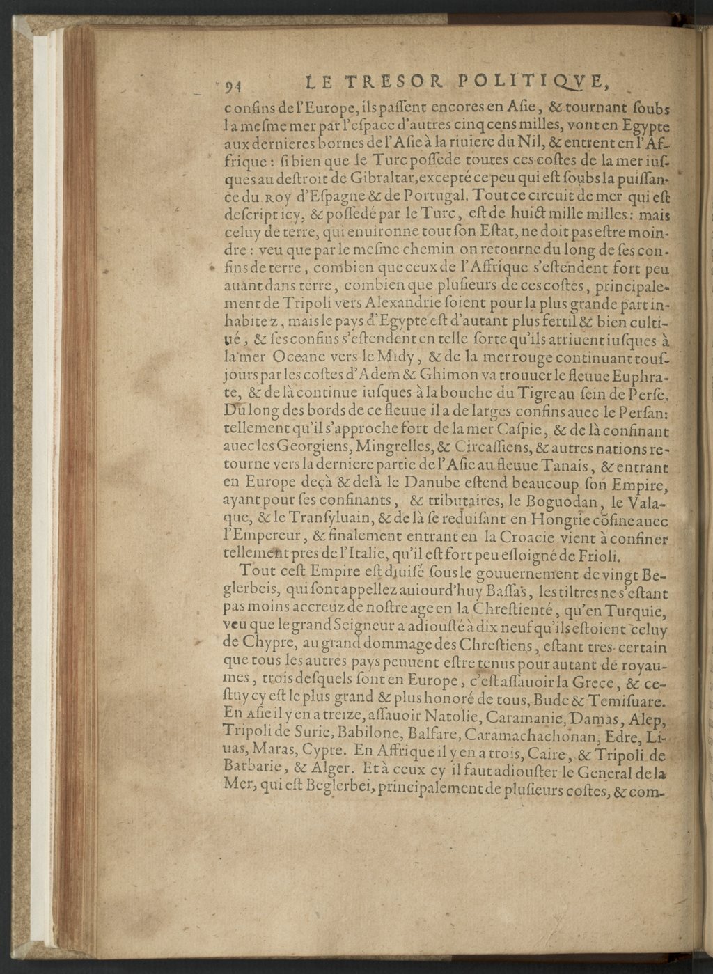 1608 - Nicolas Du Fossé - Trésor politique - BnF Tolbiac
