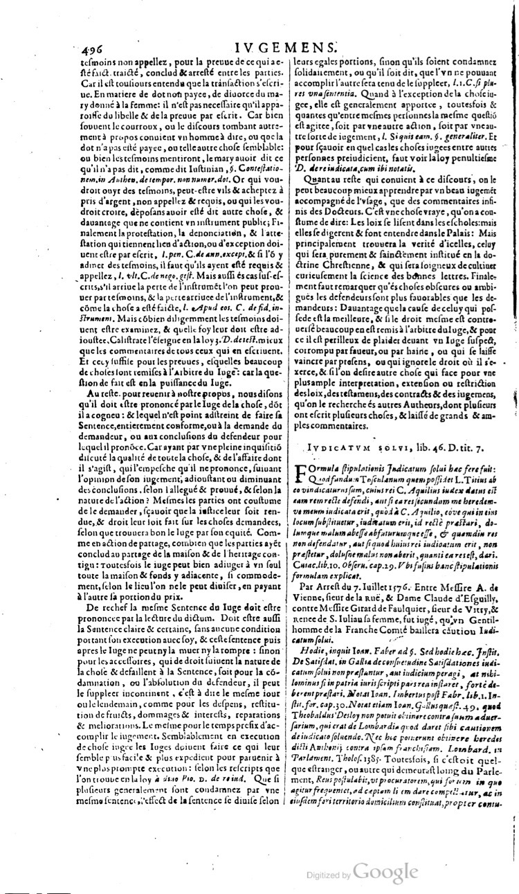 1629 - Veuve Nicolas Buon - Trésor du droit français (21754 T. 2) - BM Lyon
