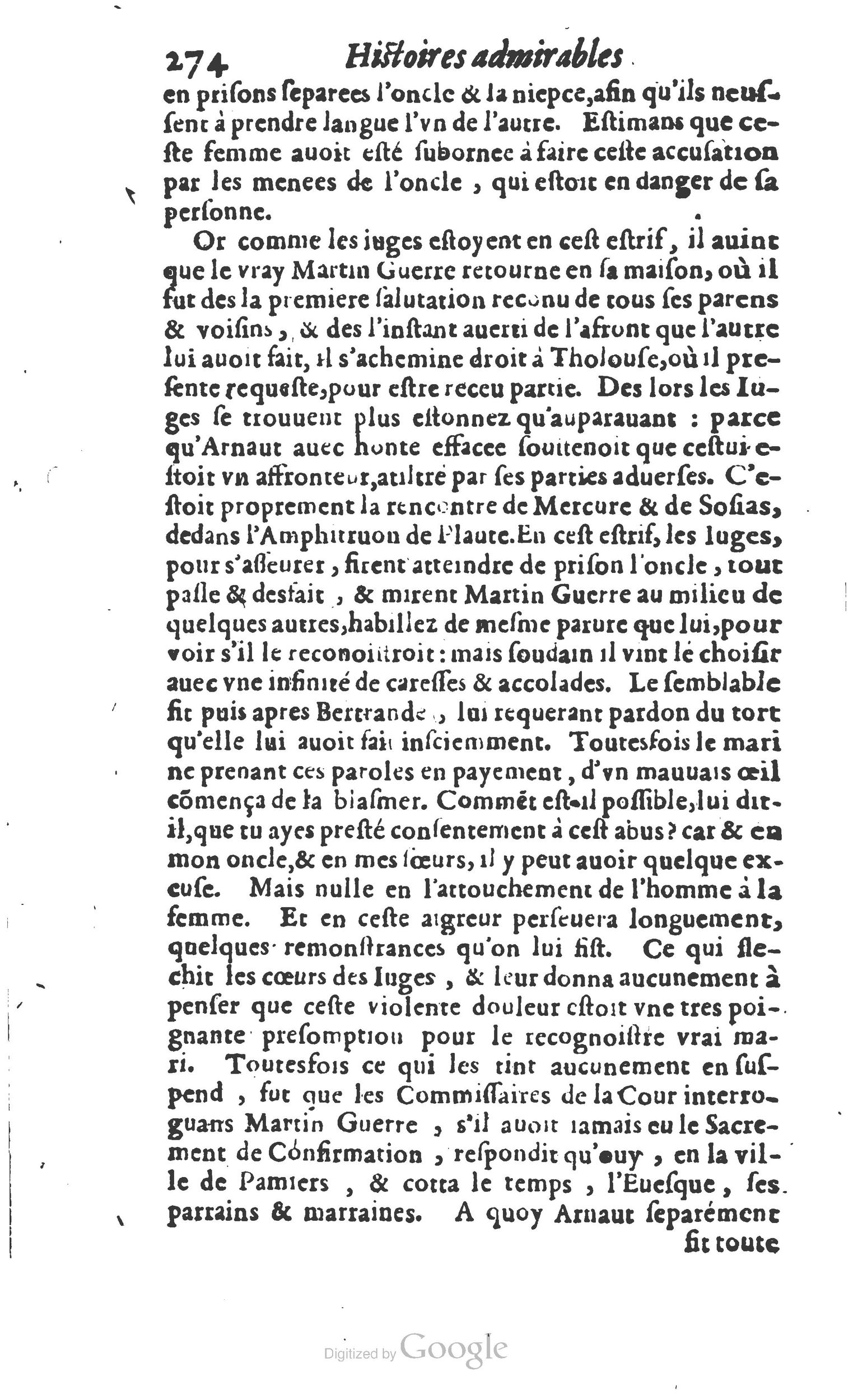 1610 - Paul Marceau - Trésor d’histoires admirables et mémorables - Princeton